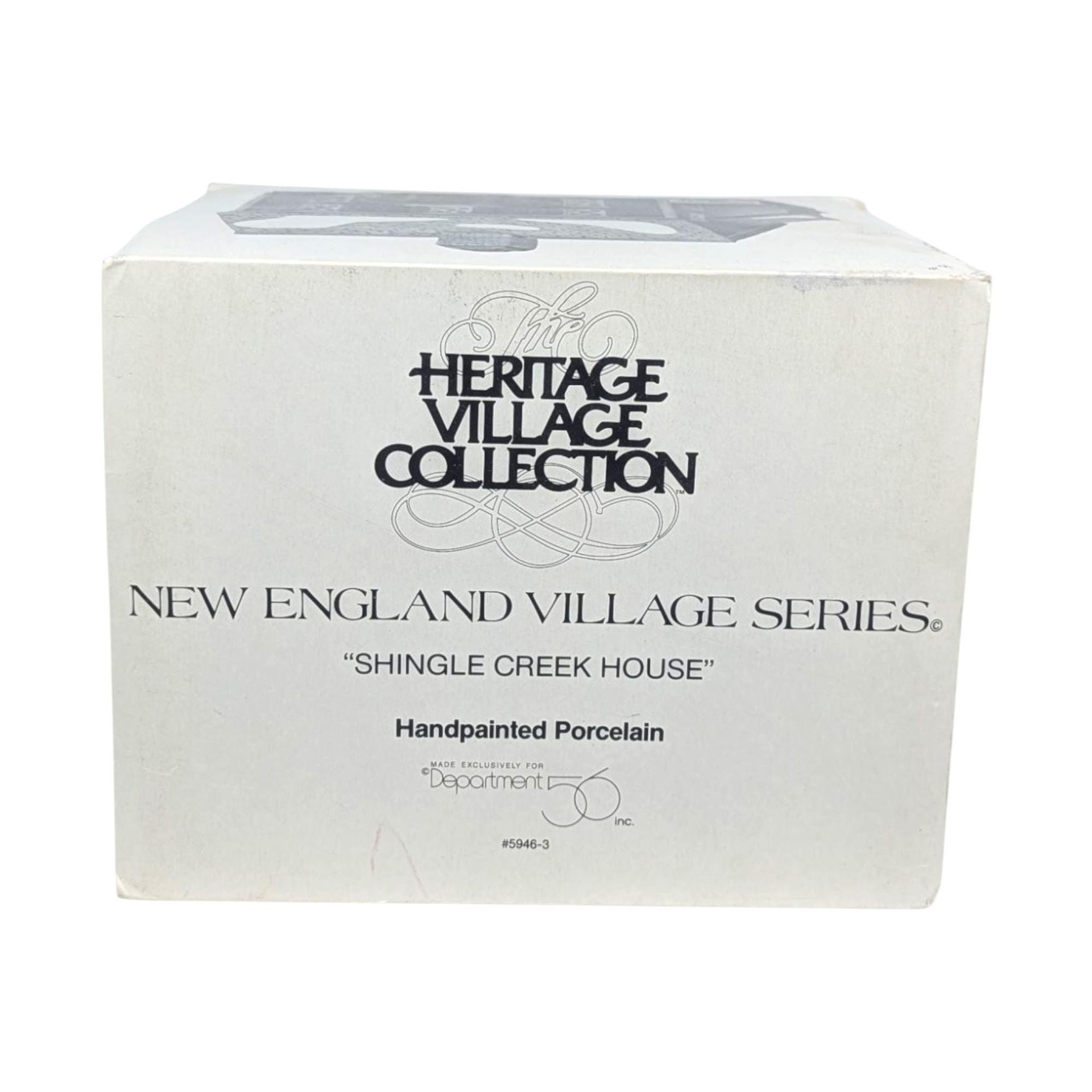 Vintage 1990 Shingle Creek House: Department 56 Heritage Village Building
