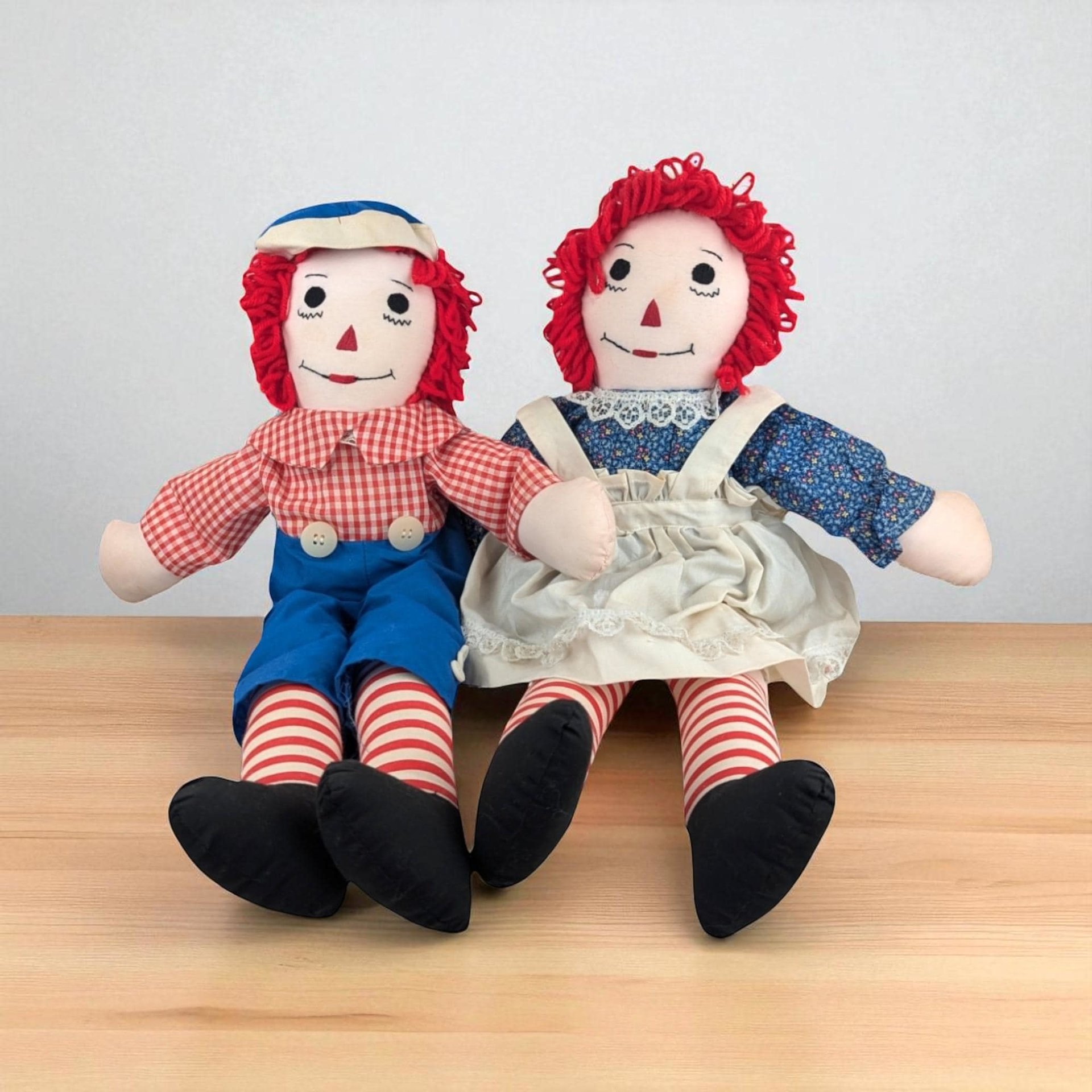Vintage Raggedy Ann and Andy Dolls: 20" Collectible Classic Toys
