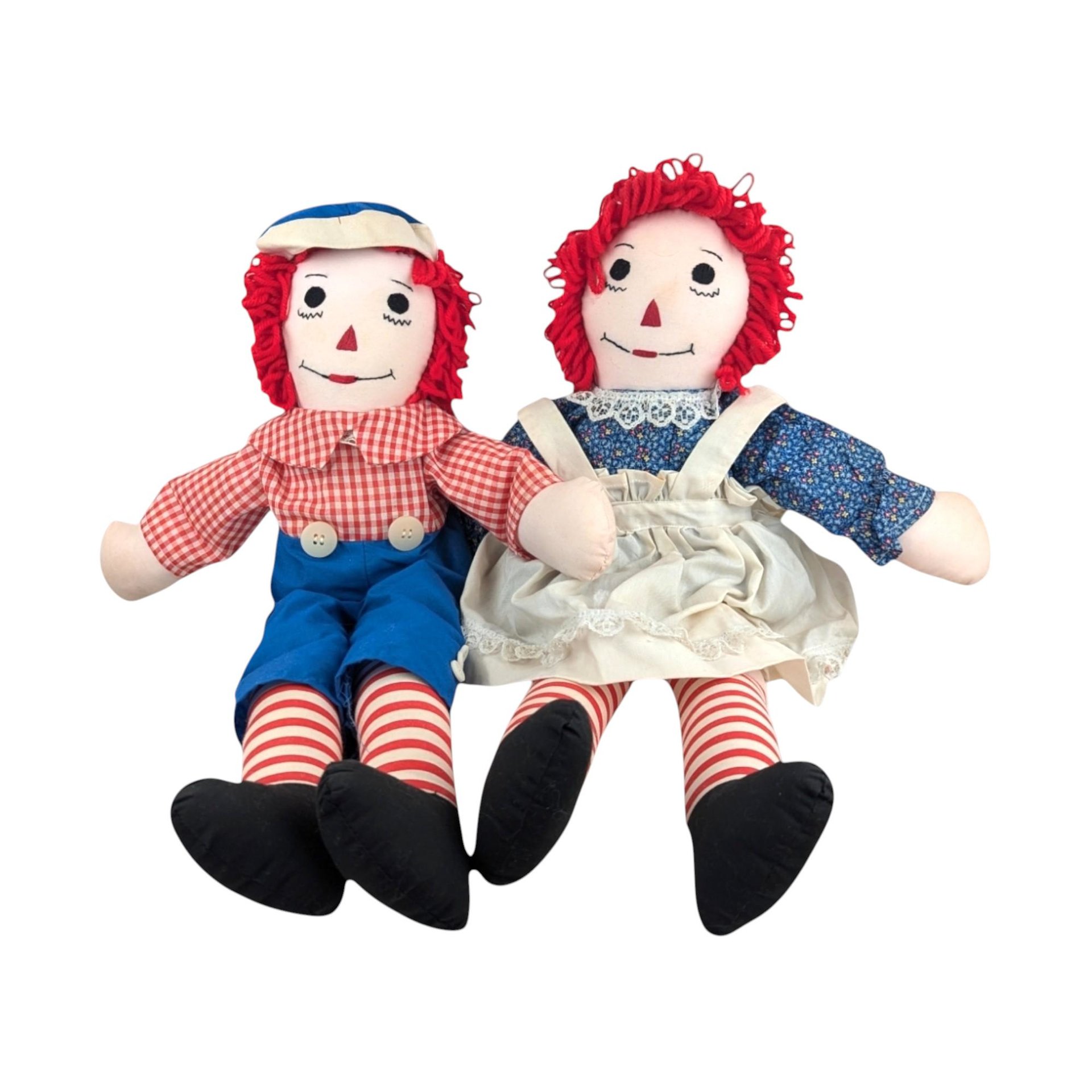 Vintage Raggedy Ann and Andy Dolls: 20" Collectible Classic Toys
