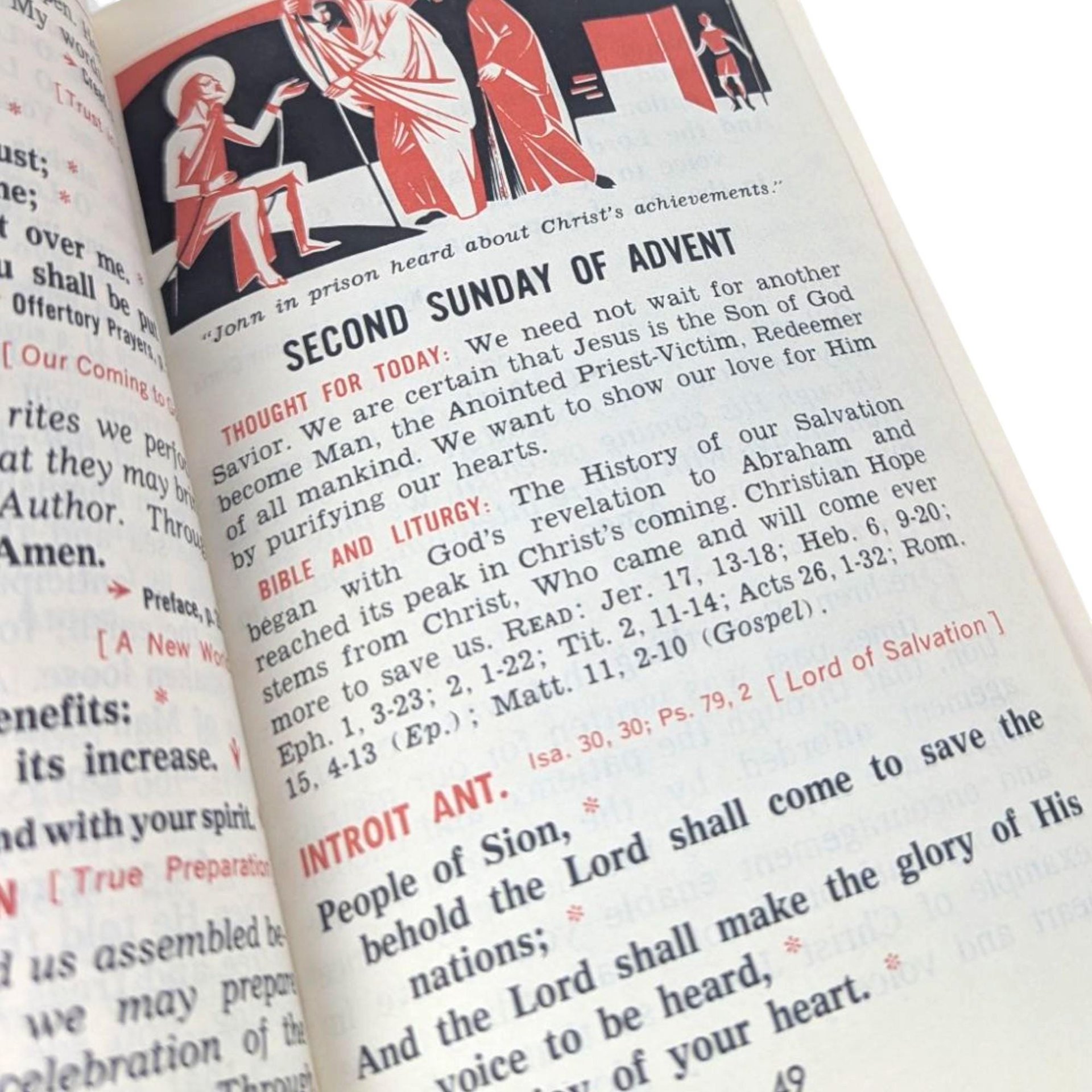 Vintage 1968 Saint Joseph Sunday Missal: Catholic Mass Hymnal, English Liturgy