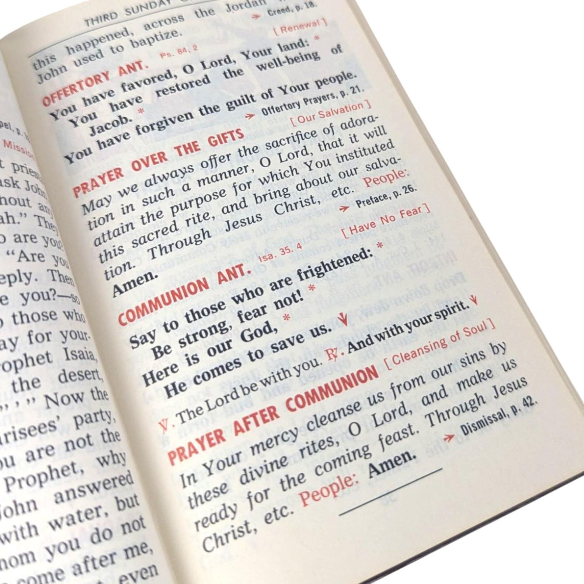 Vintage 1968 Saint Joseph Sunday Missal: Catholic Mass Hymnal, English Liturgy