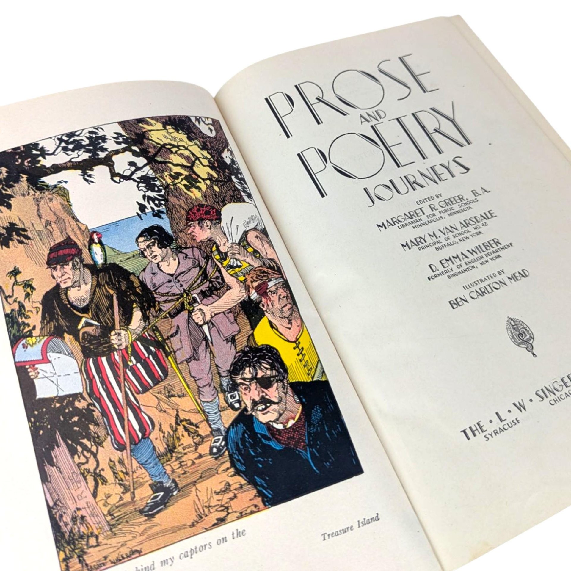 1939 Prose and Poetry Journeys: Vintage Literature Anthology, Pre-War Era