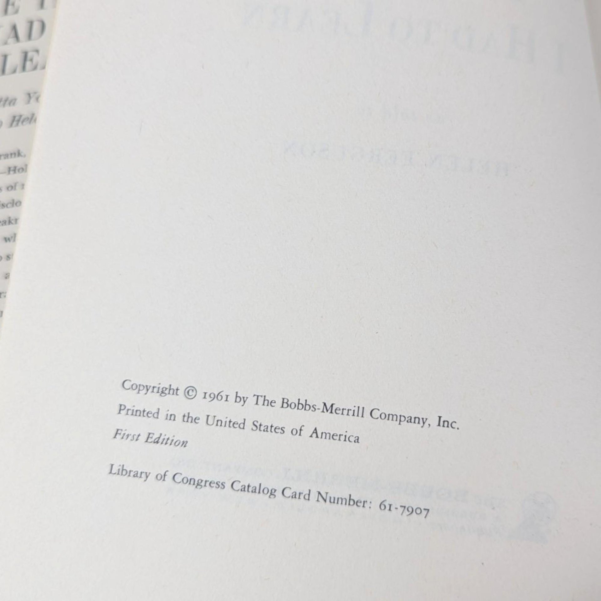 1961 Loretta Young Autobiography: Hollywood Star Memoir, Classic Film