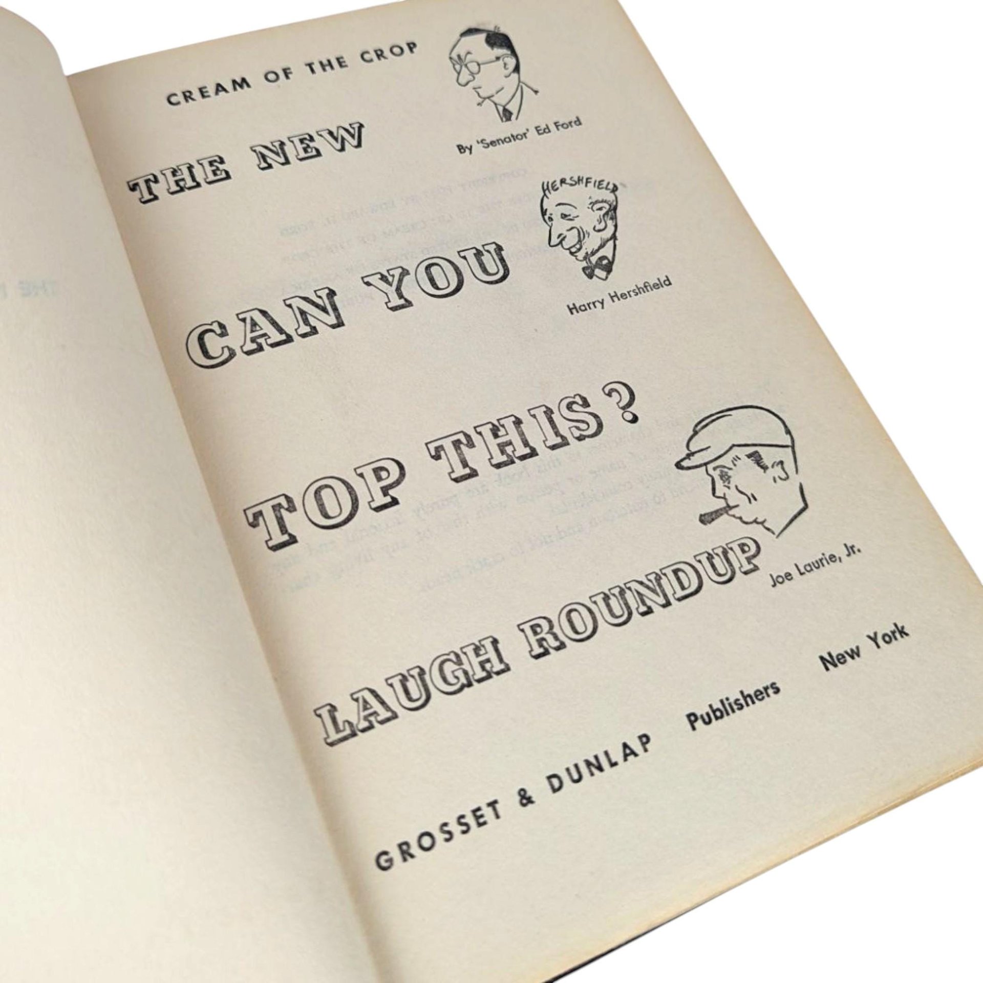 Vintage 1947 "Can You Top This?" Joke Book: Radio Show Humor