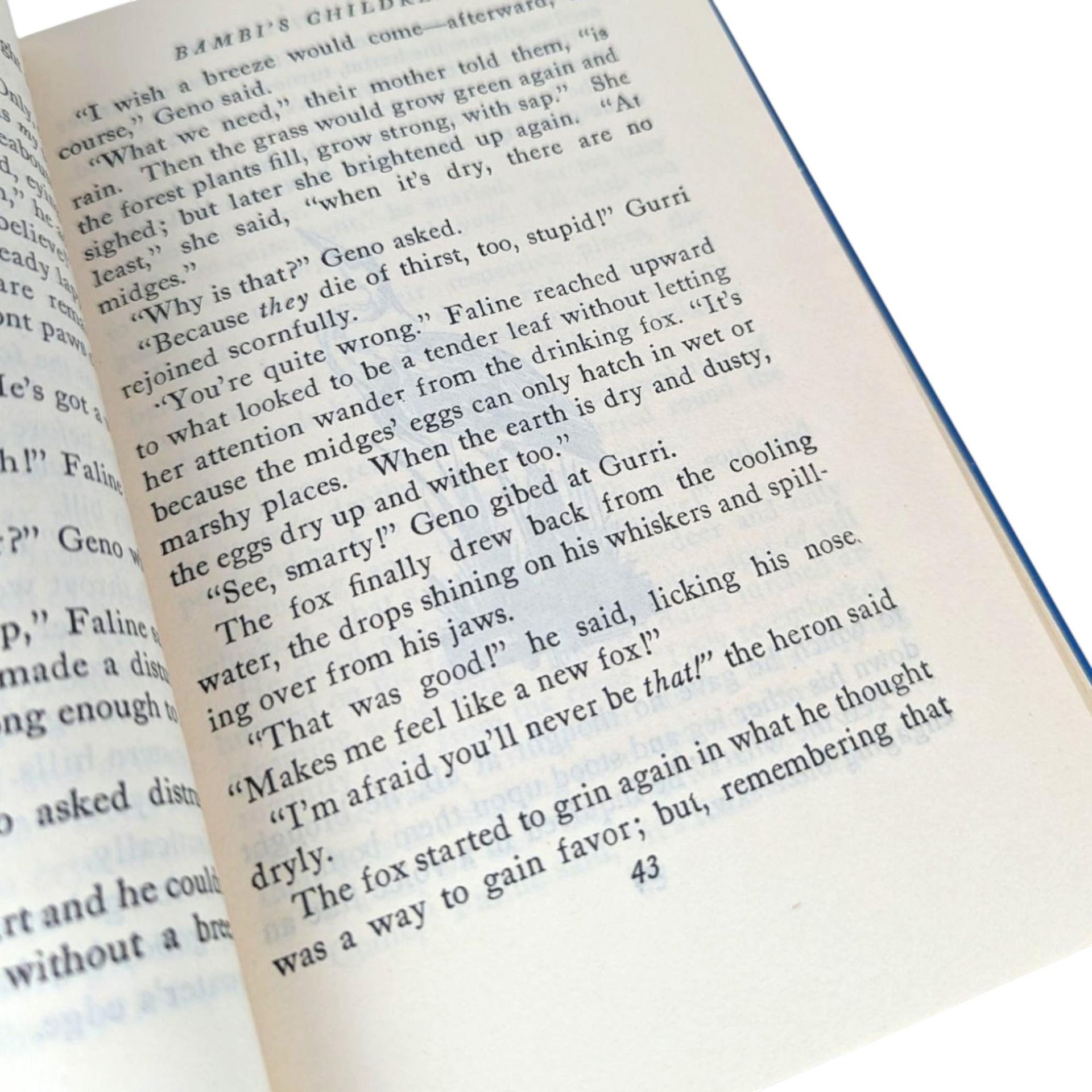 1939 Bambi's Children: Vintage Hardcover, Classic Animal Story