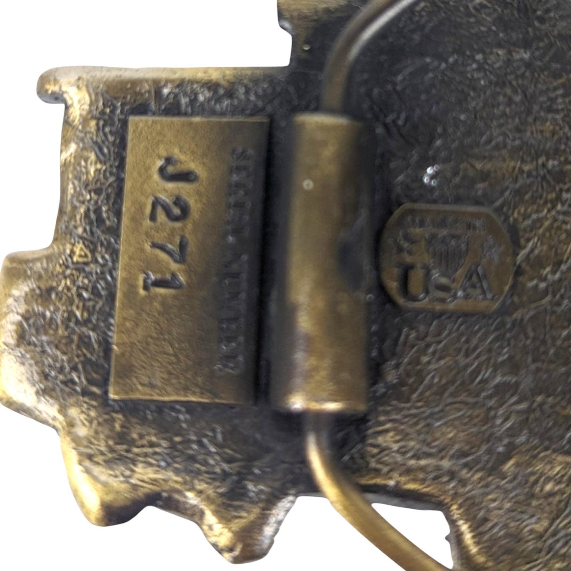 Vintage 1976 Chicago Caboose Belt Buckle: Brass & Enamel Train Memorabilia