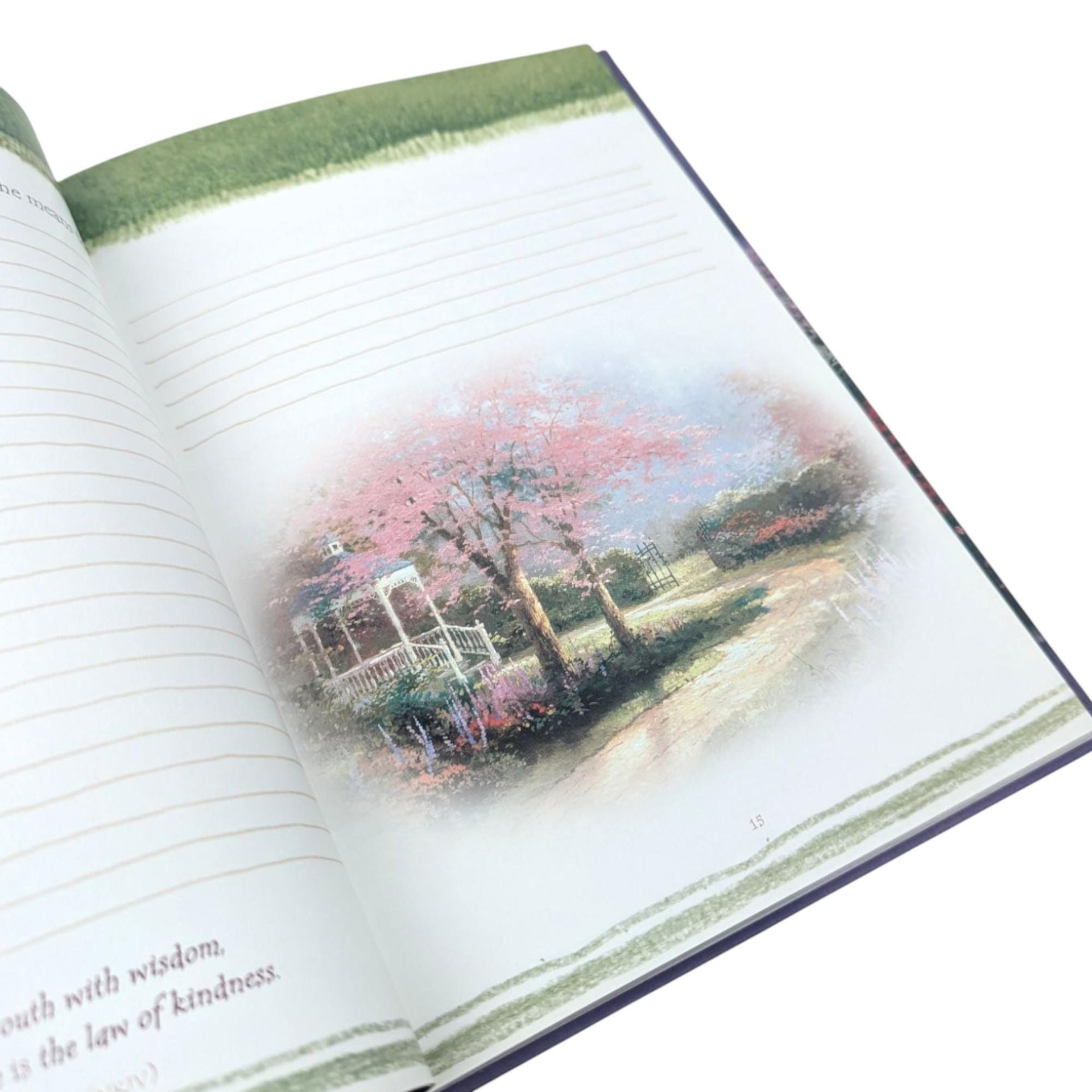 Vintage 2003 Thomas Kinkade Memories Journal: Unused Hardcover Keepsake Book