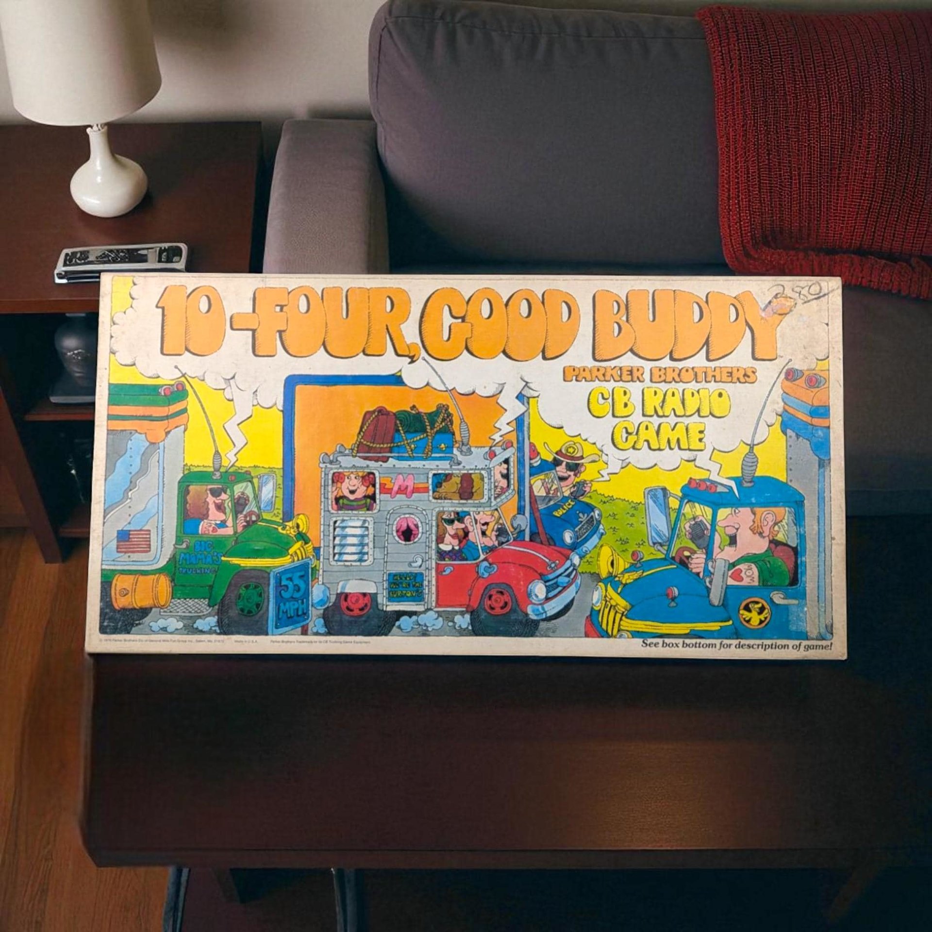 Vintage 1976 CB Radio Board Game: 10-Four Good Buddy, Parker Brothers