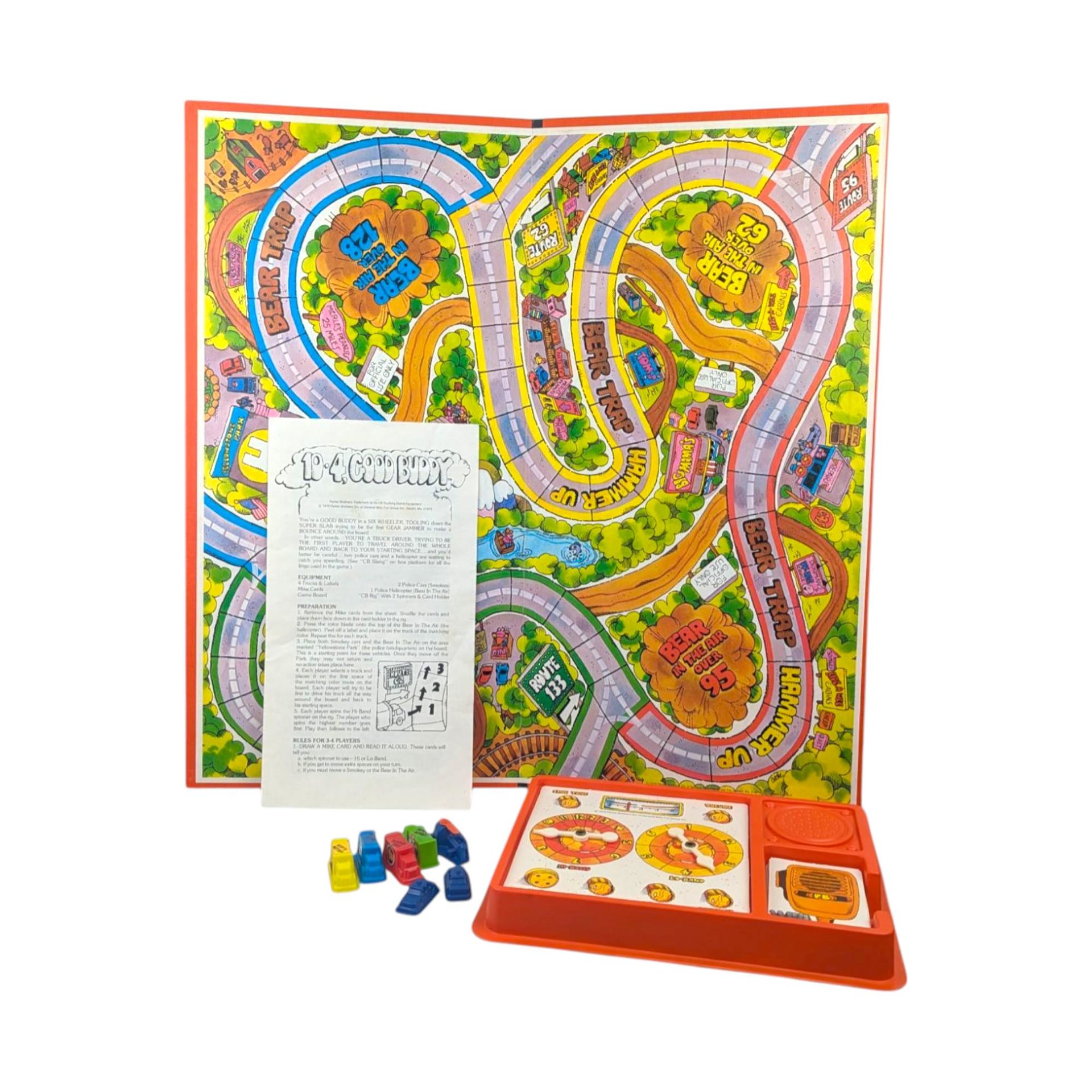 Vintage 1976 CB Radio Board Game: 10-Four Good Buddy, Parker Brothers