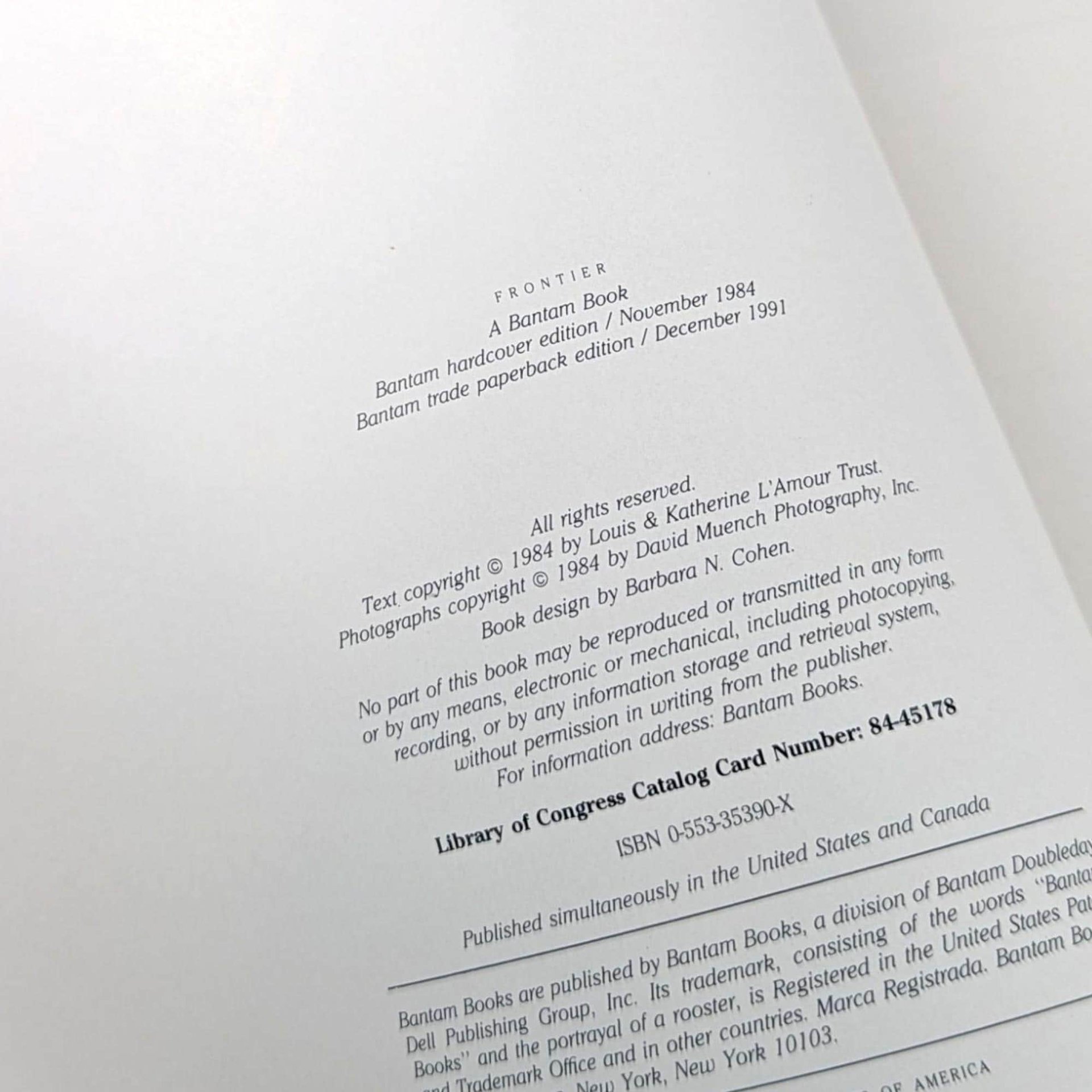 Vintage Louis L'Amour Frontier Book: David Muench Photographs, American West