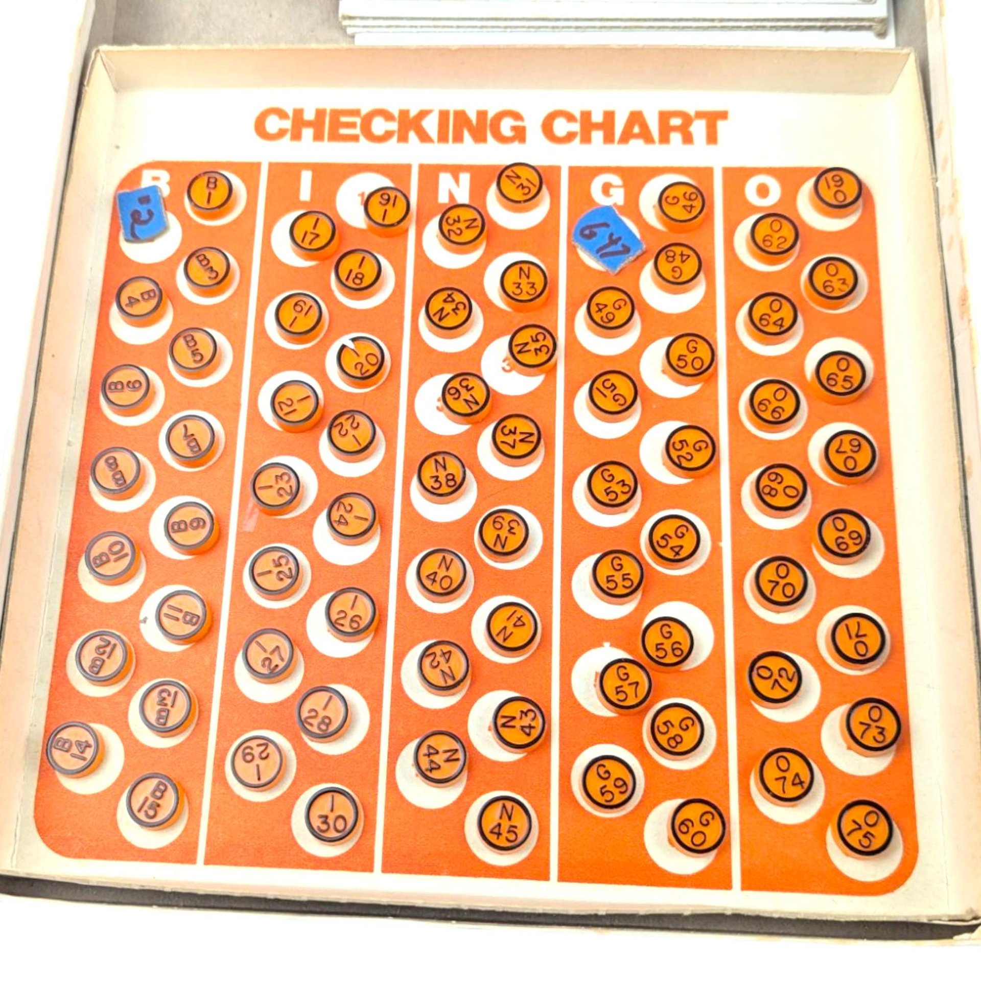 Vintage Whitman Bingo Game Set: 40 Cards, Ephemera Supplies