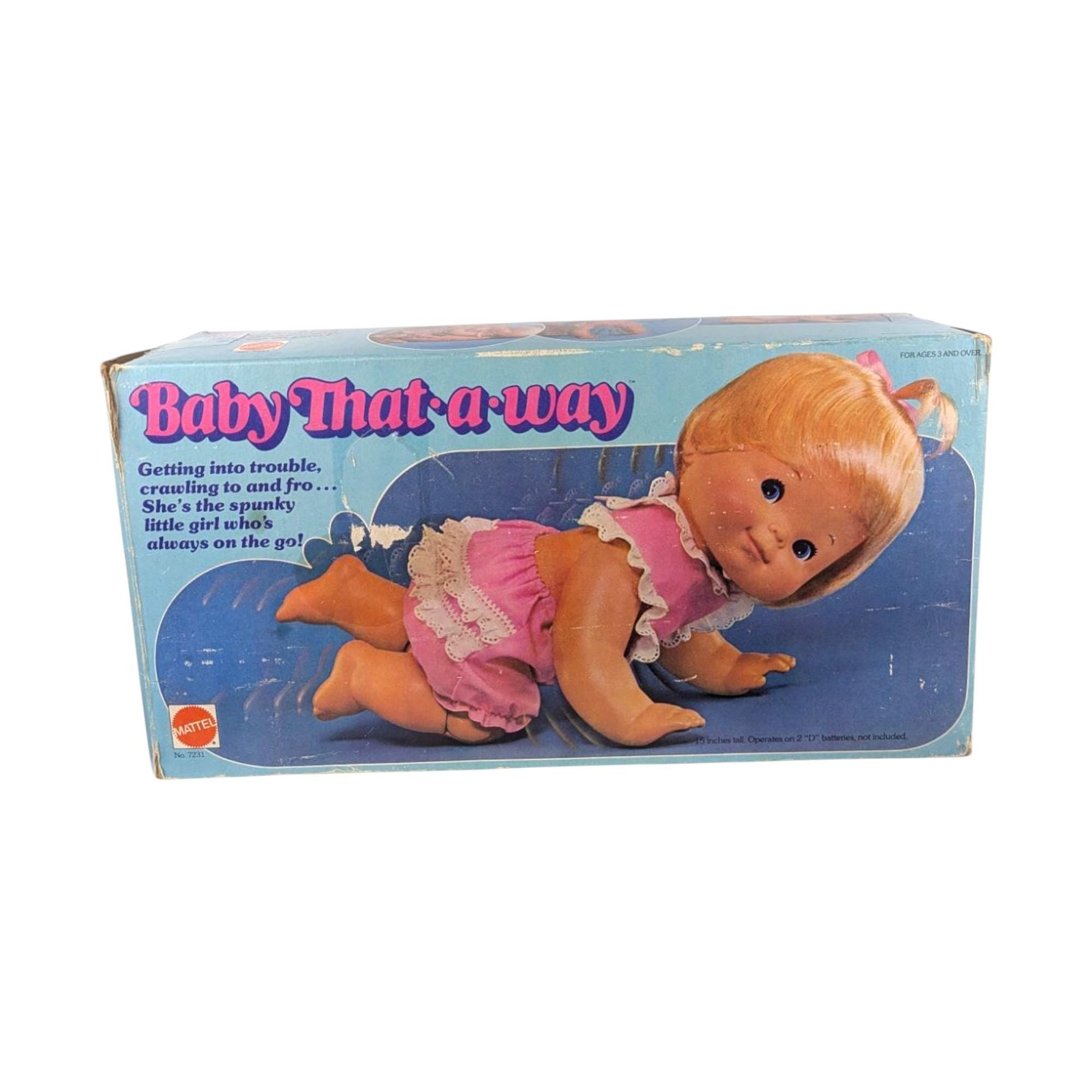 Vintage Mattel Baby That A Way Doll (1974) - Display or Parts