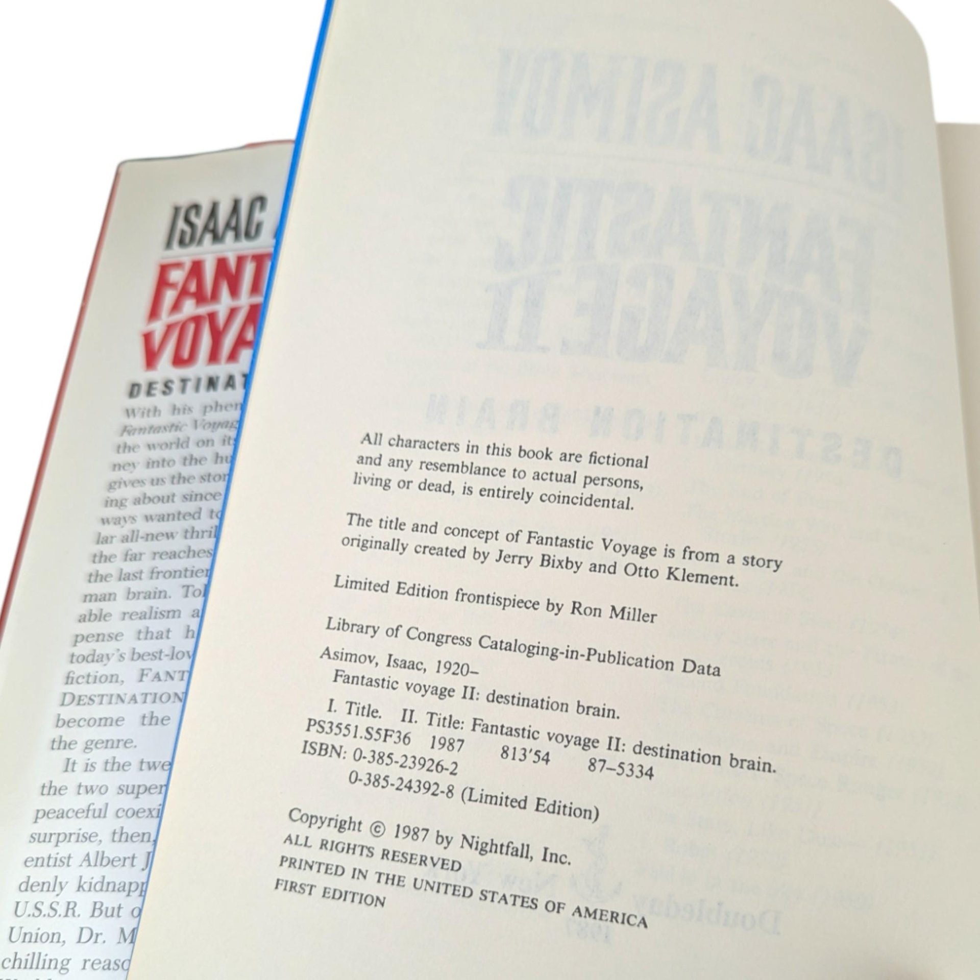 Vintage 1987 Fantastic Voyage II Hardcover: Isaac Asimov Sci-Fi Novel