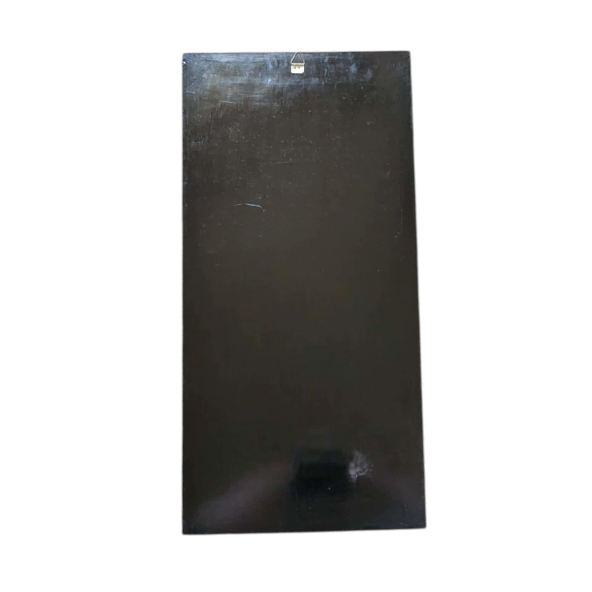 Large Vintage Mother of Pearl Inlay Wall Art, Asian Lacquer Panel with Cranes and Tree, Wall Hanging, Oriental Home Decor