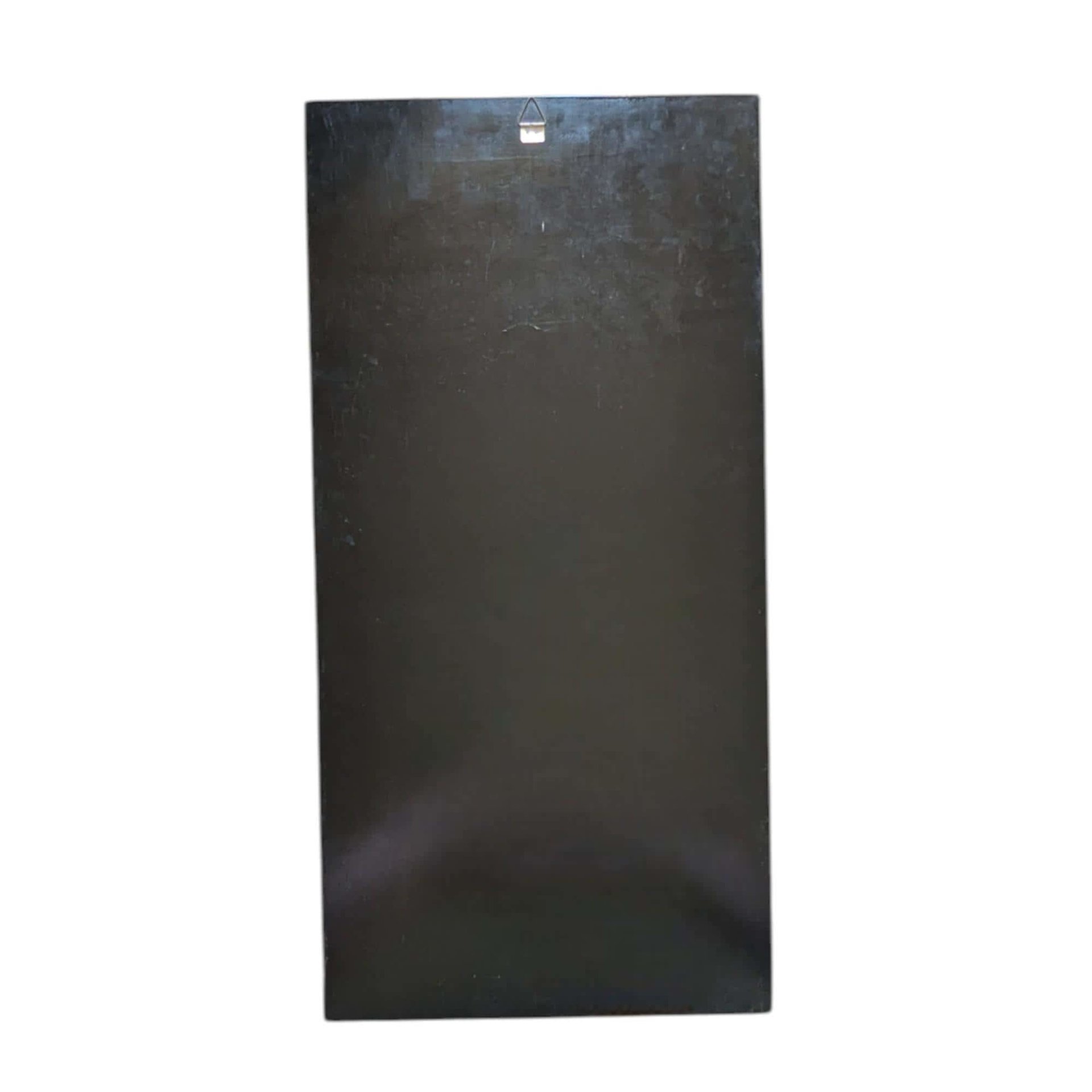 Vintage Mother of Pearl Inlay Panel, Large Asian Lacquer Wall Art with Cranes, Scenic Bird Wall Hanging, Oriental Decor