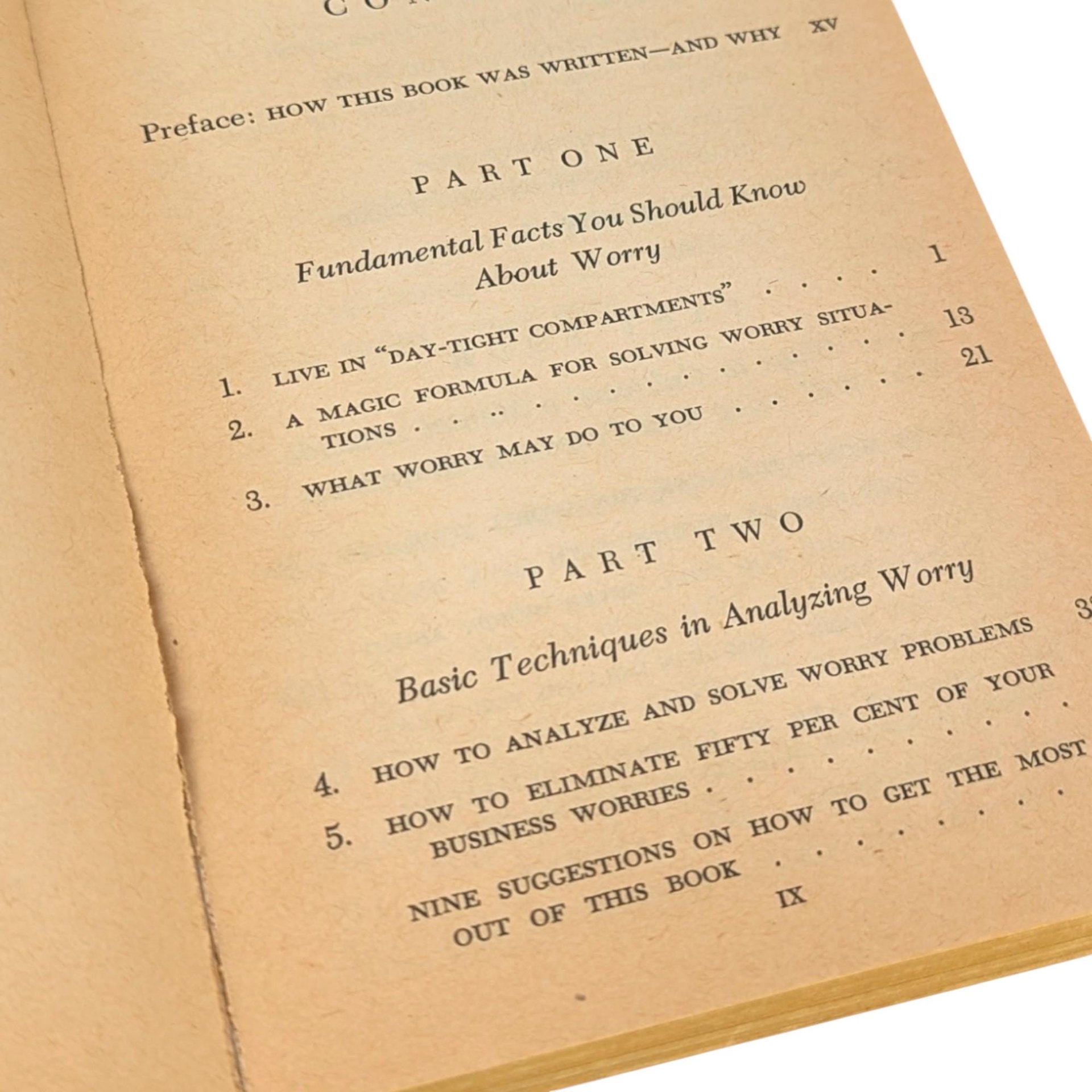 Vintage Dale Carnegie How to Stop Worrying and Start Living: 1950s Pocket Edition