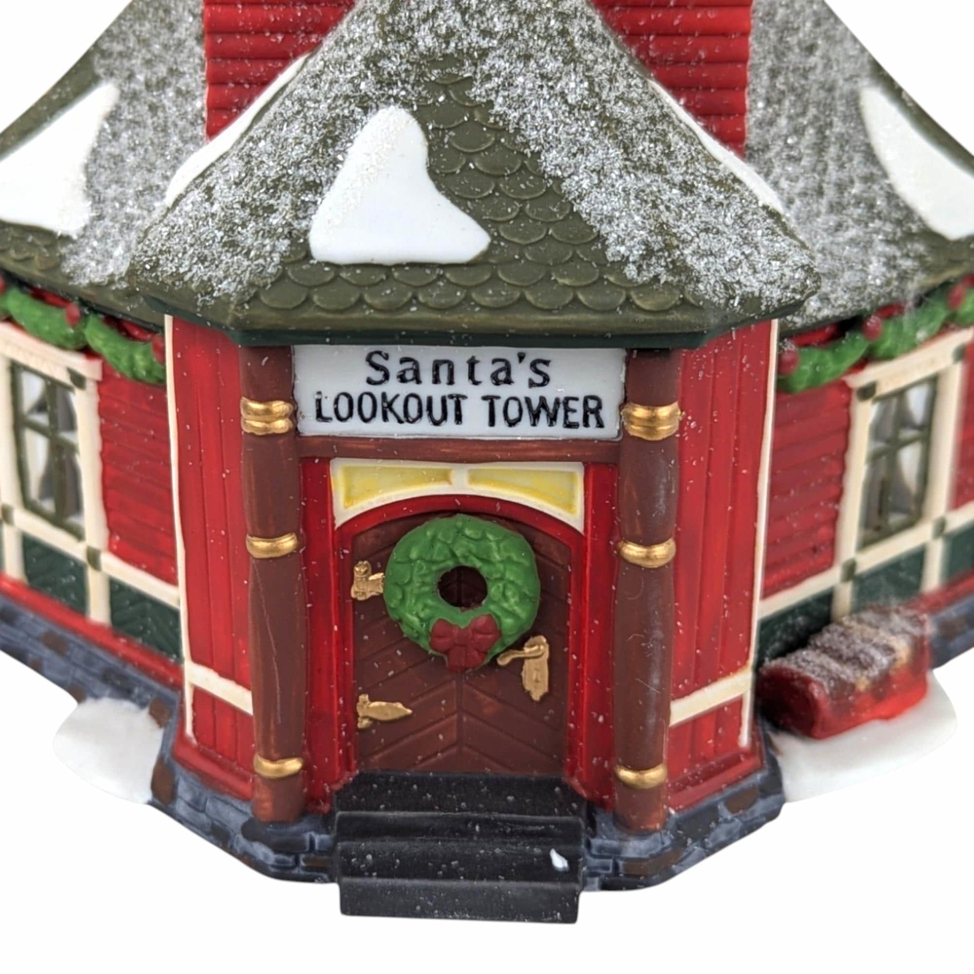 Vintage Dept 56 Santa's Lookout Tower: North Pole Christmas Village Collectible