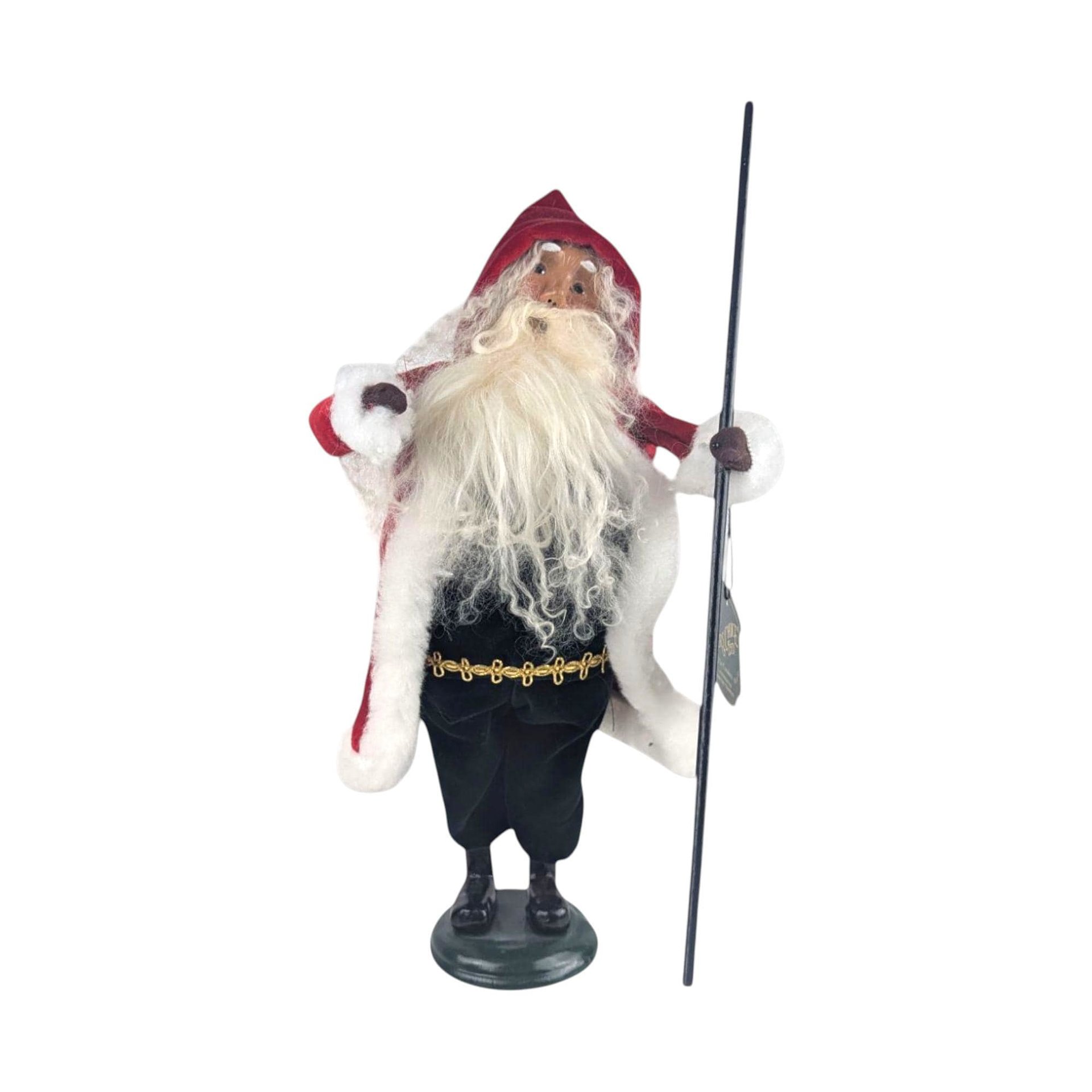 Vintage 1999 Byers' Choice Victorian Santa Figure: Holiday Mantel Decor
