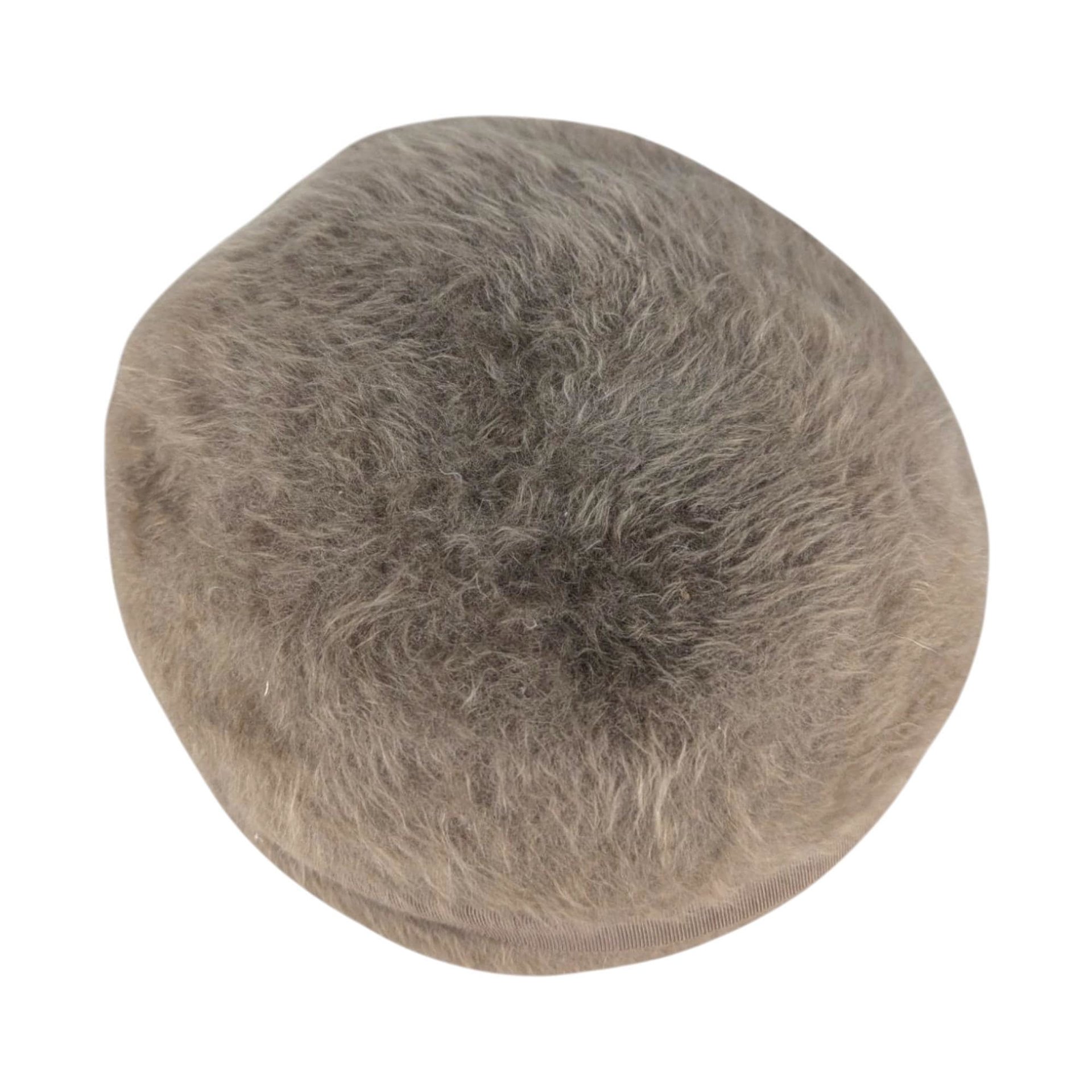 1960s Taupe Fur Felt Pillbox Hat: Vintage BelMar Bow Toque