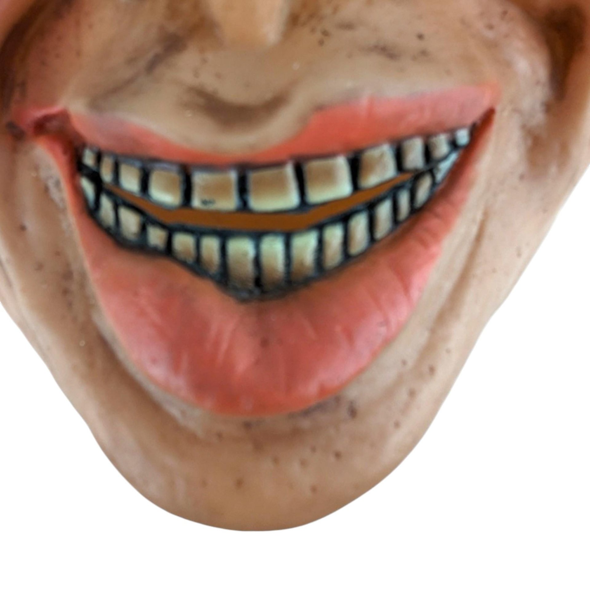 Vintage Rubber Male Face Mask: Halloween Costume Theatrical Prop