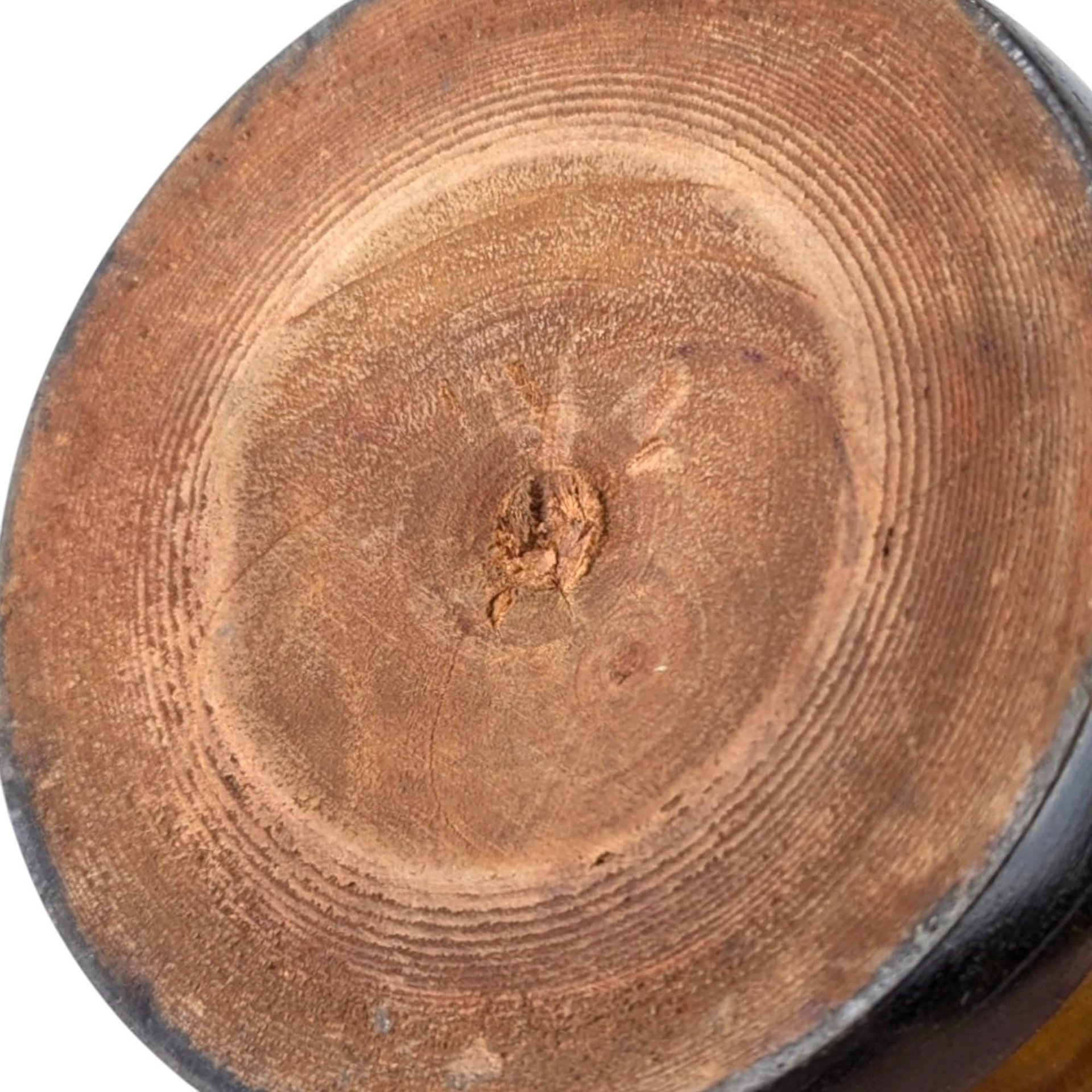 Vintage Wooden Mortar and Pestle: Rustic Kitchen Decor Spice Grinder