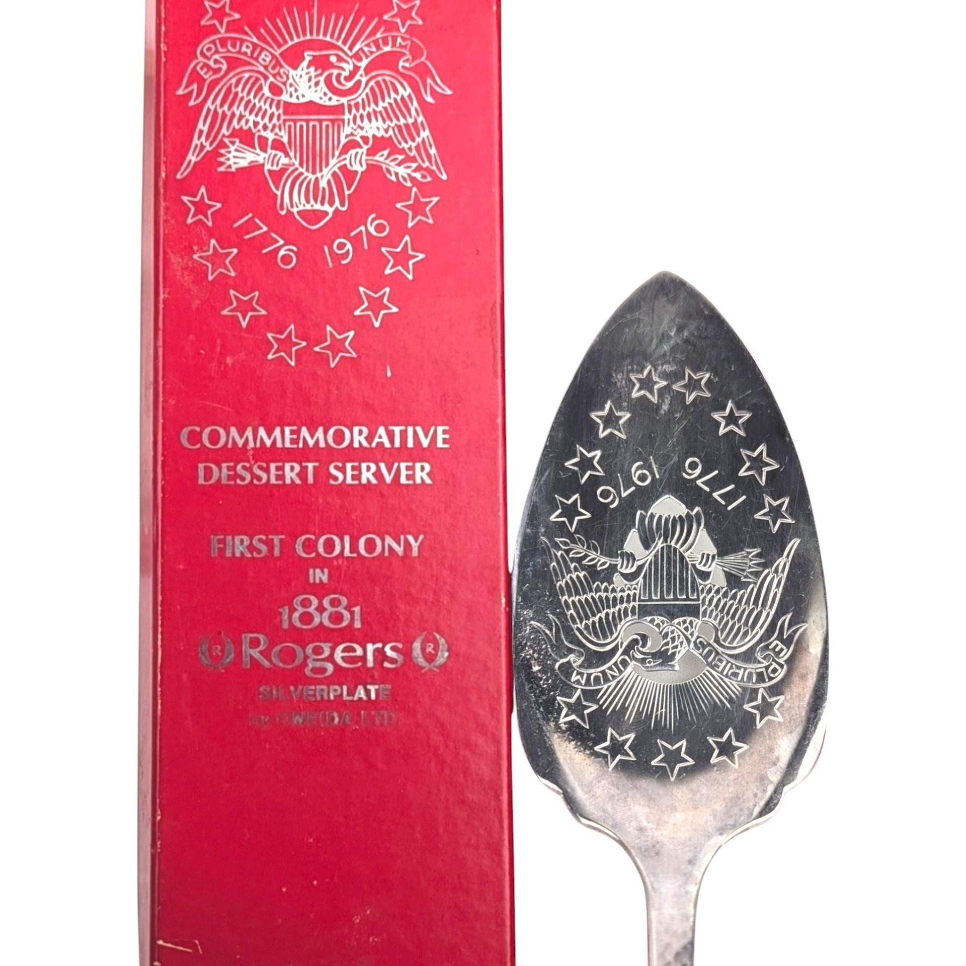 Vintage 1776-1976 Rogers Silverplate Bicentennial Dessert Server