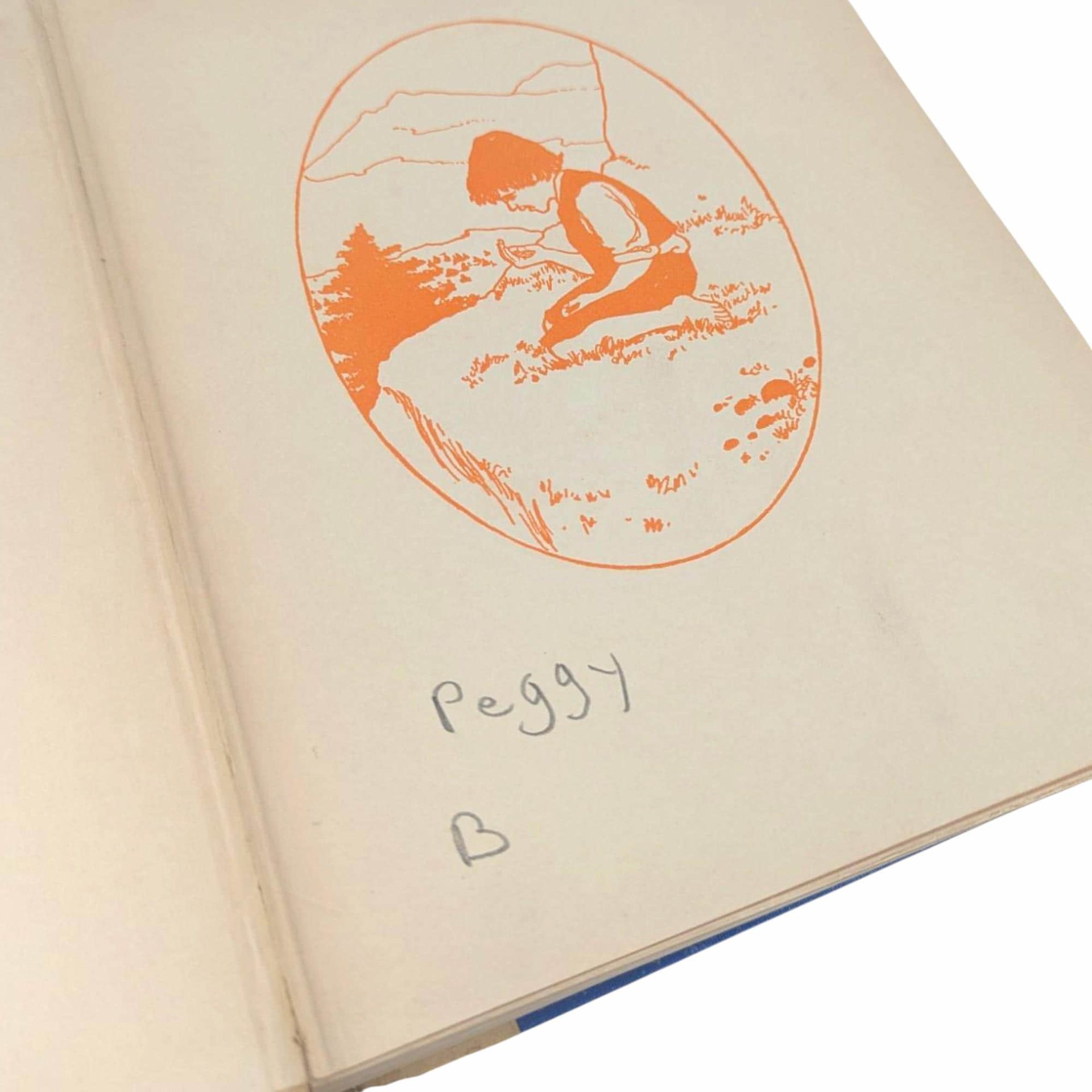 1919 Antique Heidi Book: Lippincott Edition, Maria L Kirk Illustrations