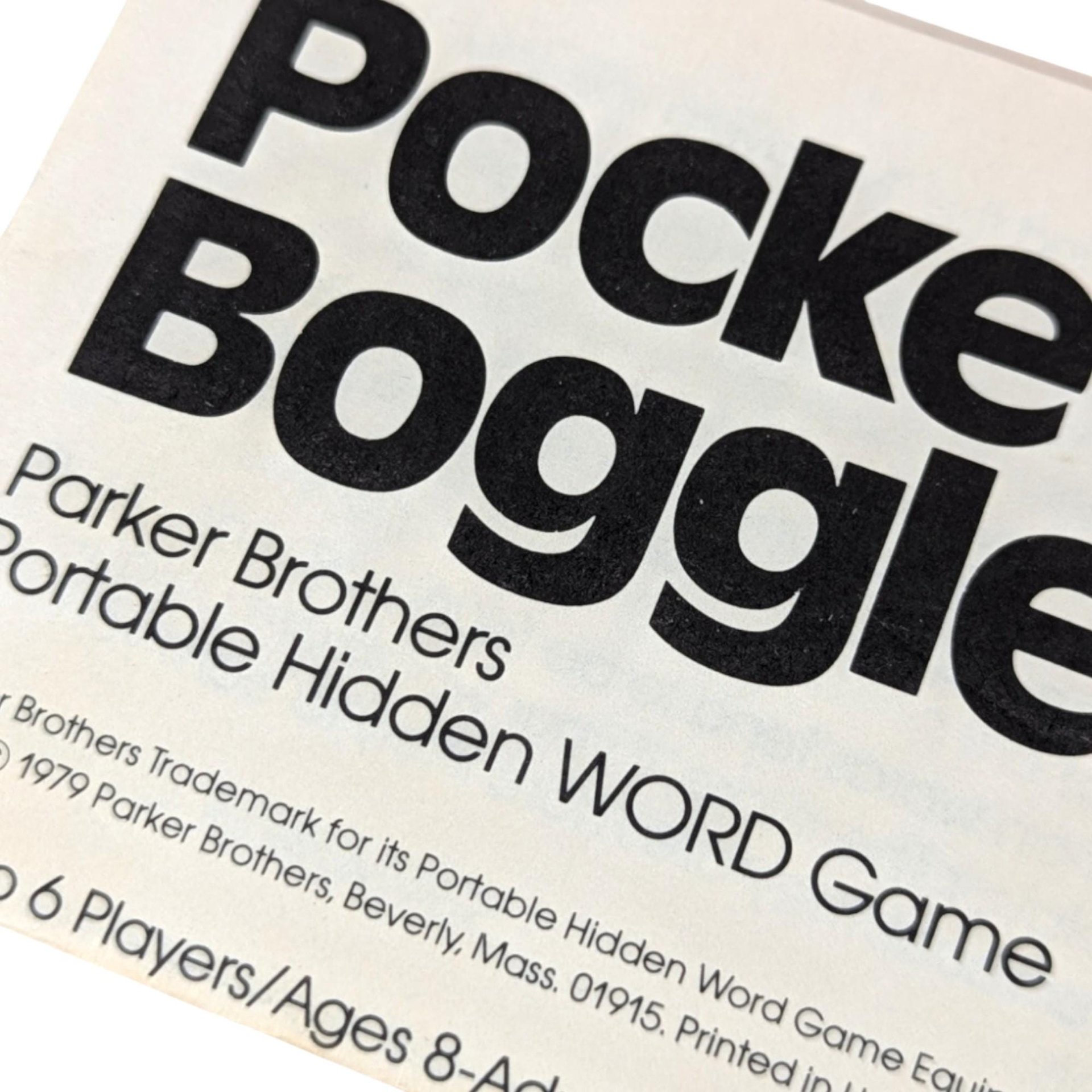 Vintage 1976 Boggle Game with Bonus Travel Edition - Family Word Game