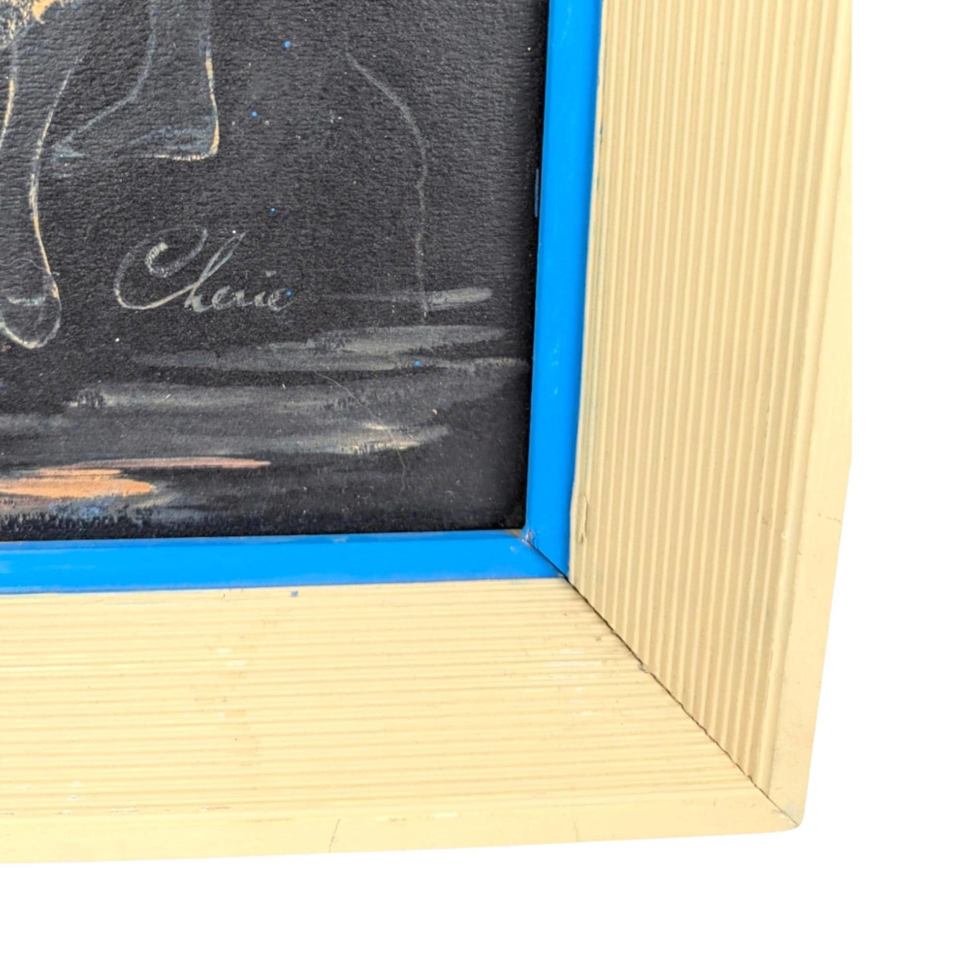 Vintage Framed Ballet Dancers Print by Cherie - Mid-Century Wall Art