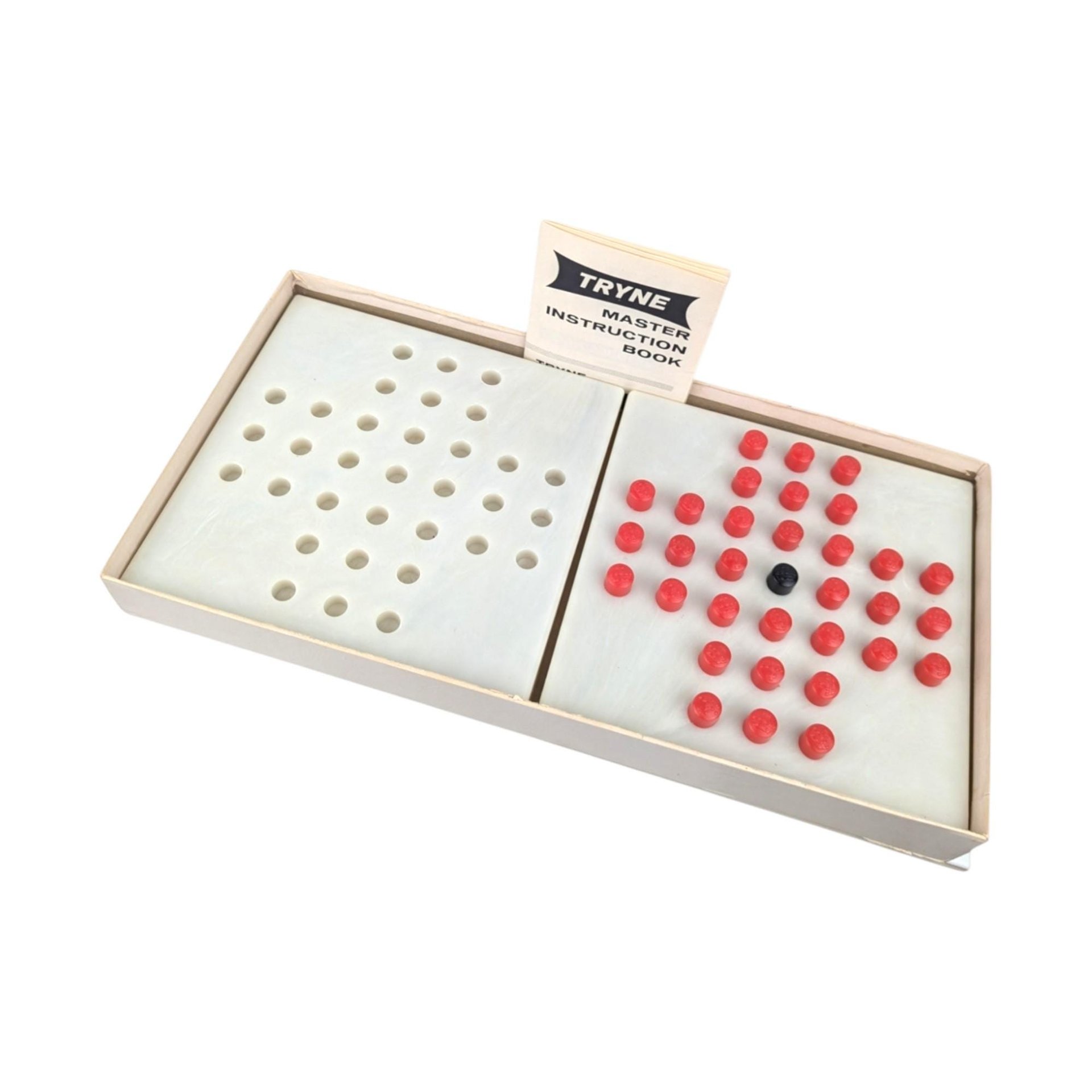 Vintage Hi-Q Double Master Set: 1950s Tryne Games Brain Teaser