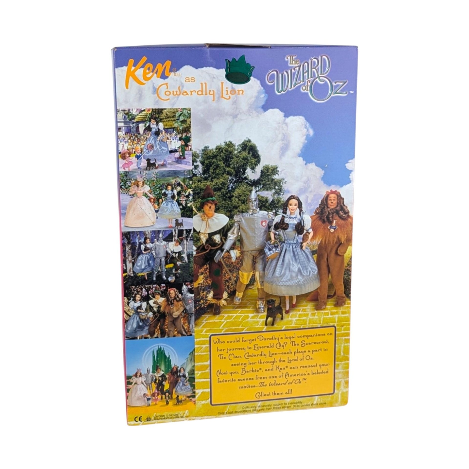 1999 Mattel Ken as Cowardly Lion Doll: Wizard of Oz Collectible, New in Box