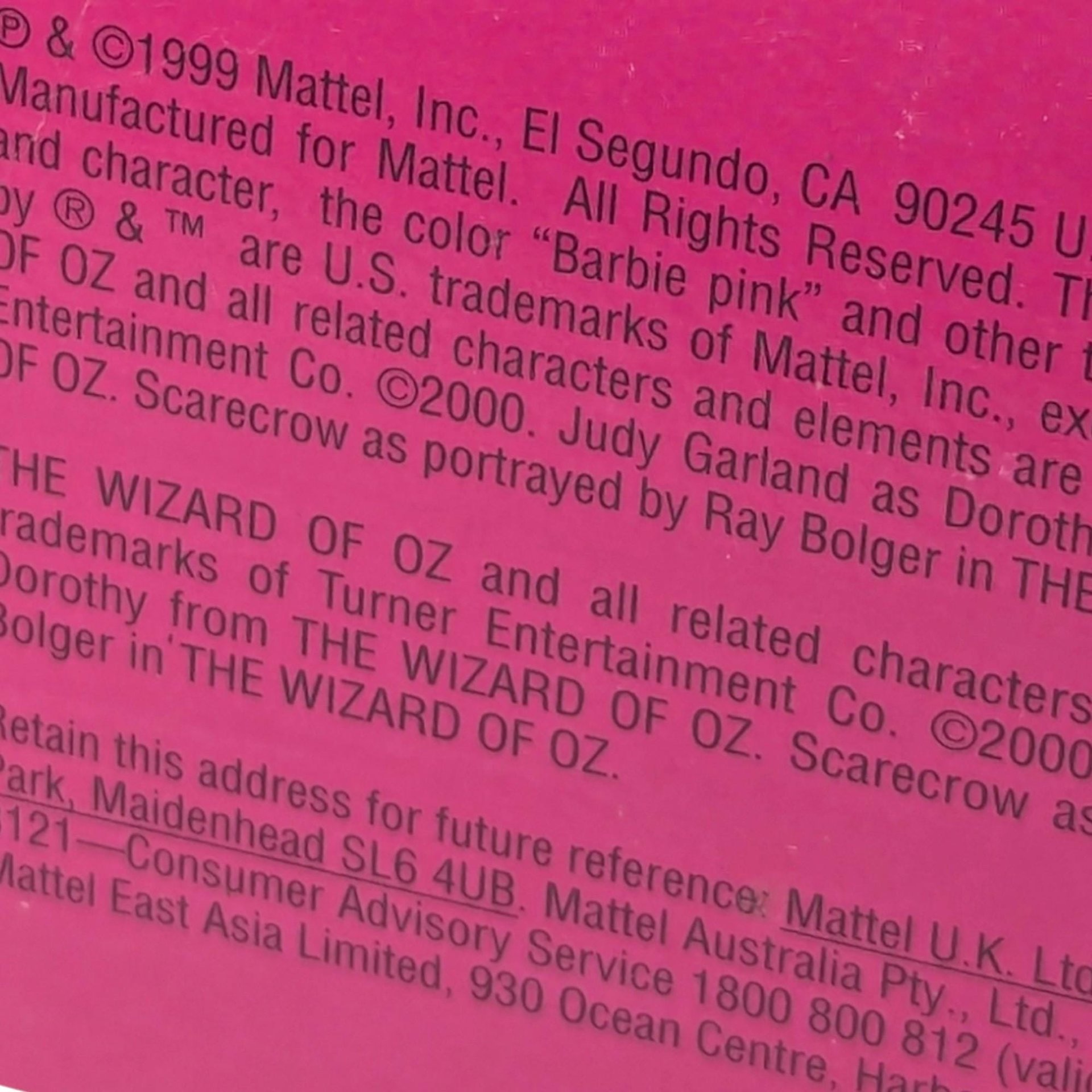 1999 Mattel Ken as Cowardly Lion Doll: Wizard of Oz Collectible, New in Box