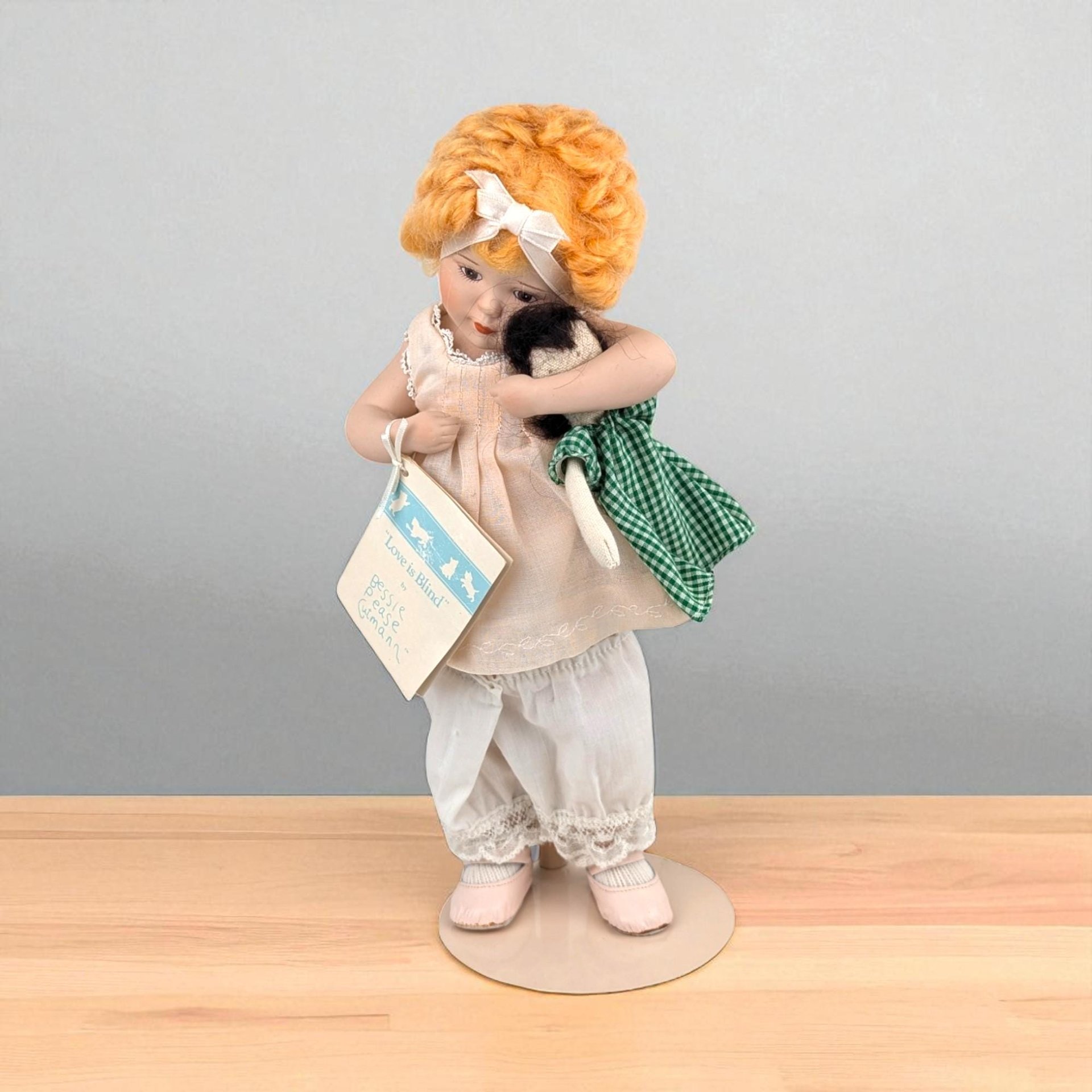 Vintage Hamilton Collection Porcelain Doll: Bessie Pease Gutmann "Love is Blind"