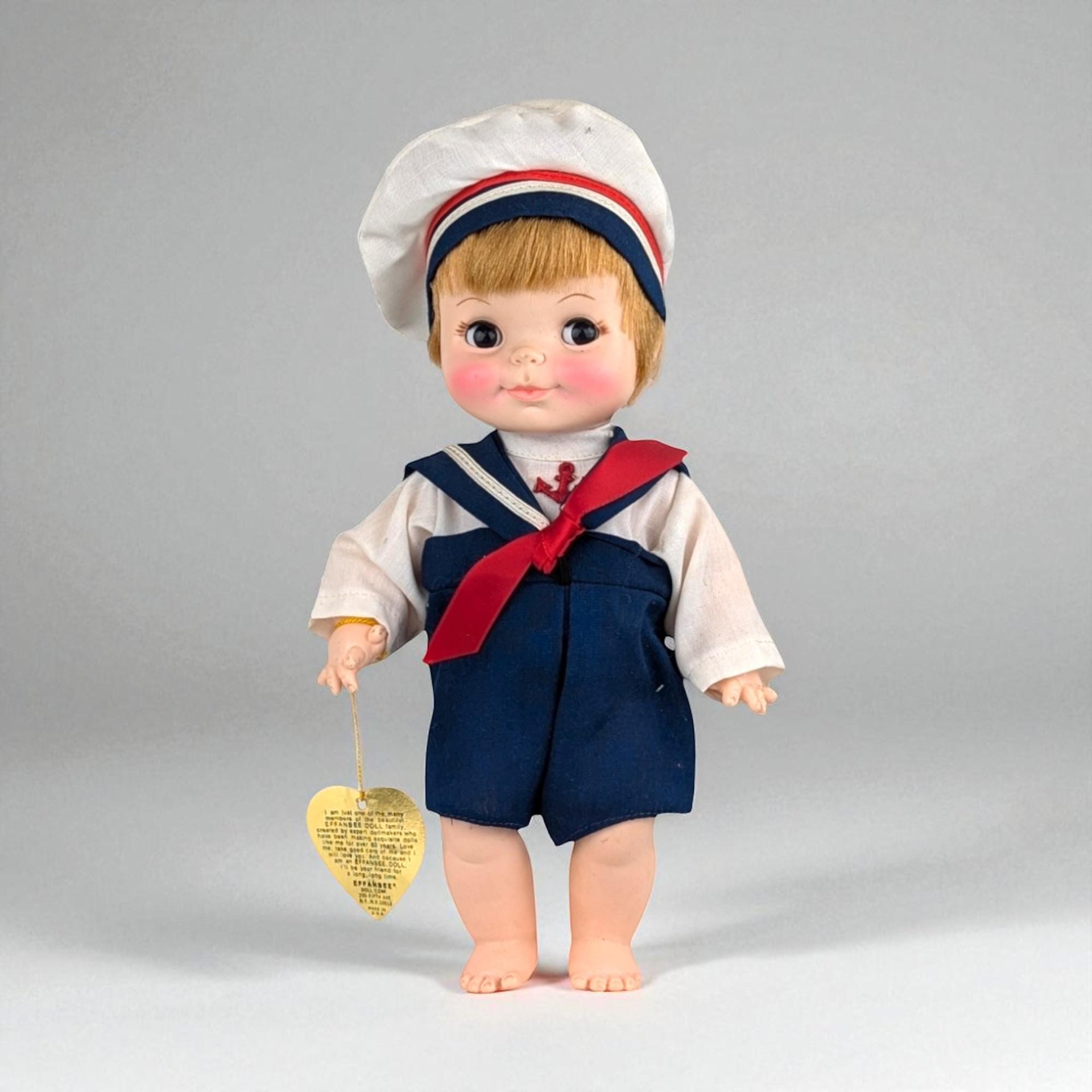 Vintage Effenbee Half Pint Sailor Doll: 10.5" Collectible Plastic Toy