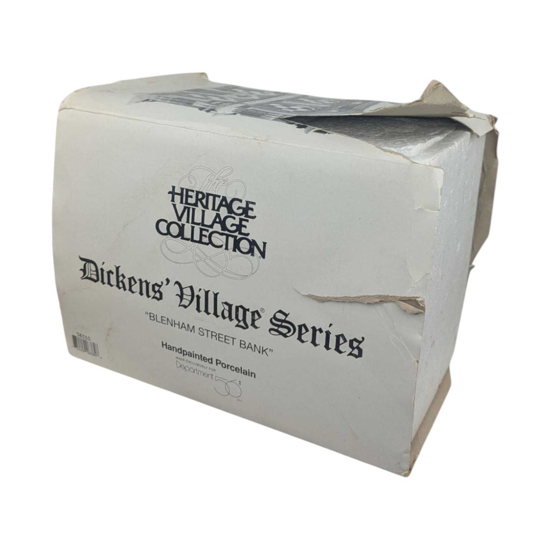 Dept 56 Blenham Street Bank: 1995 Dickens Village Light Up Building