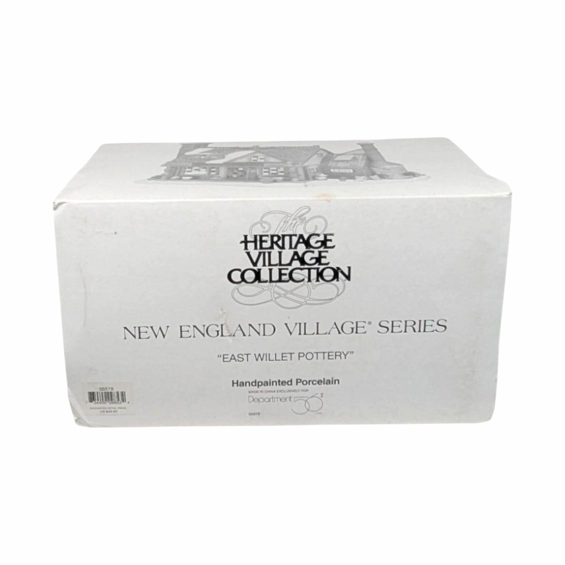 Dept 56 New England Village: East Willet Pottery Lighted House, 1997 Christmas Collectible