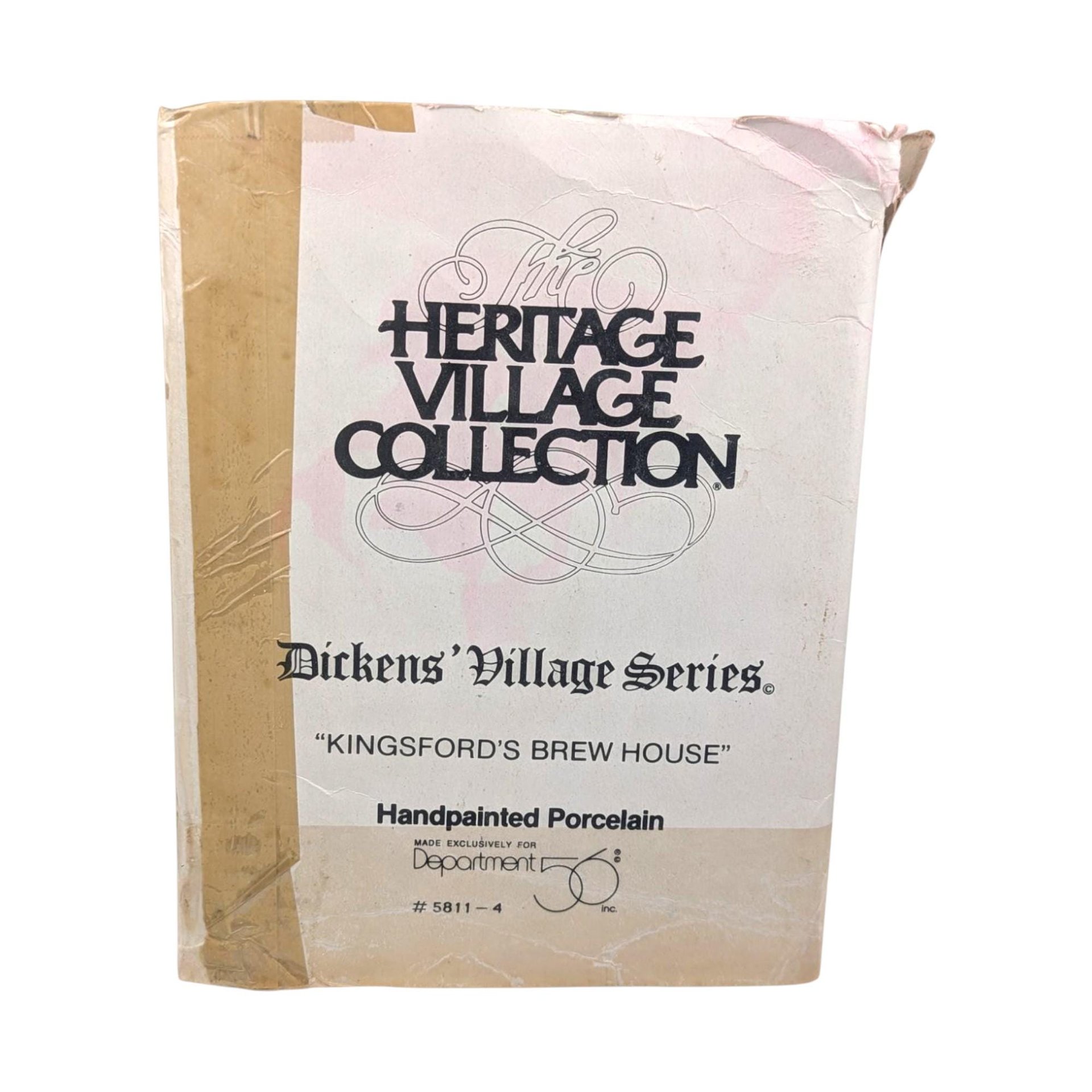 Dept 56 Dickens Village Kingsford's Brew House: Lighted Christmas Pub Decor