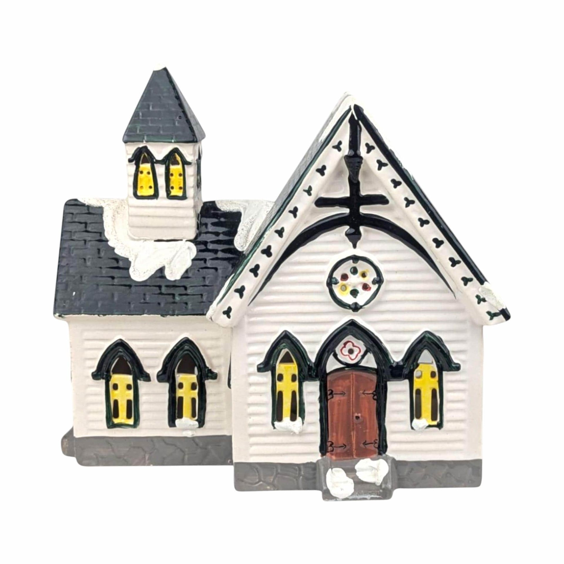 Vintage Dept 56 Snow Village Church: Lighted Christmas Collectible