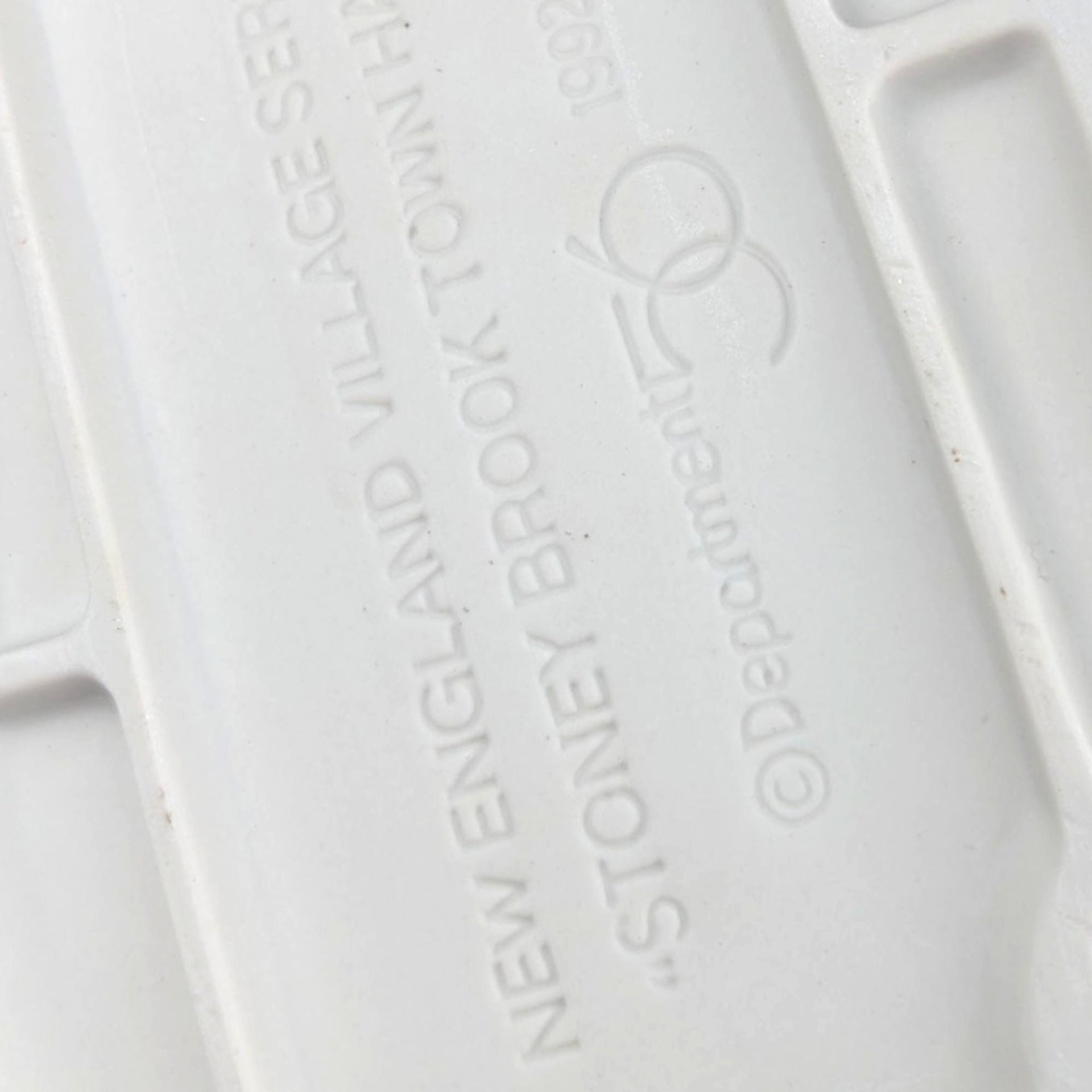 Vintage Dept 56 Stony Brook Town Hall: Lighted Porcelain New England Village