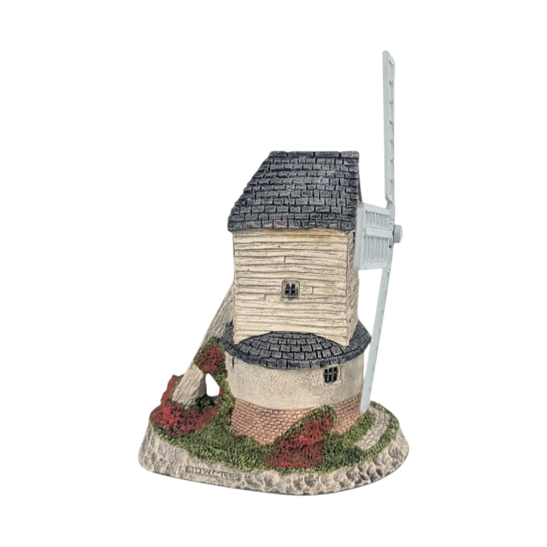 Vintage David Winter Windmill Figurine: 1985 English Cottage Decor with Box