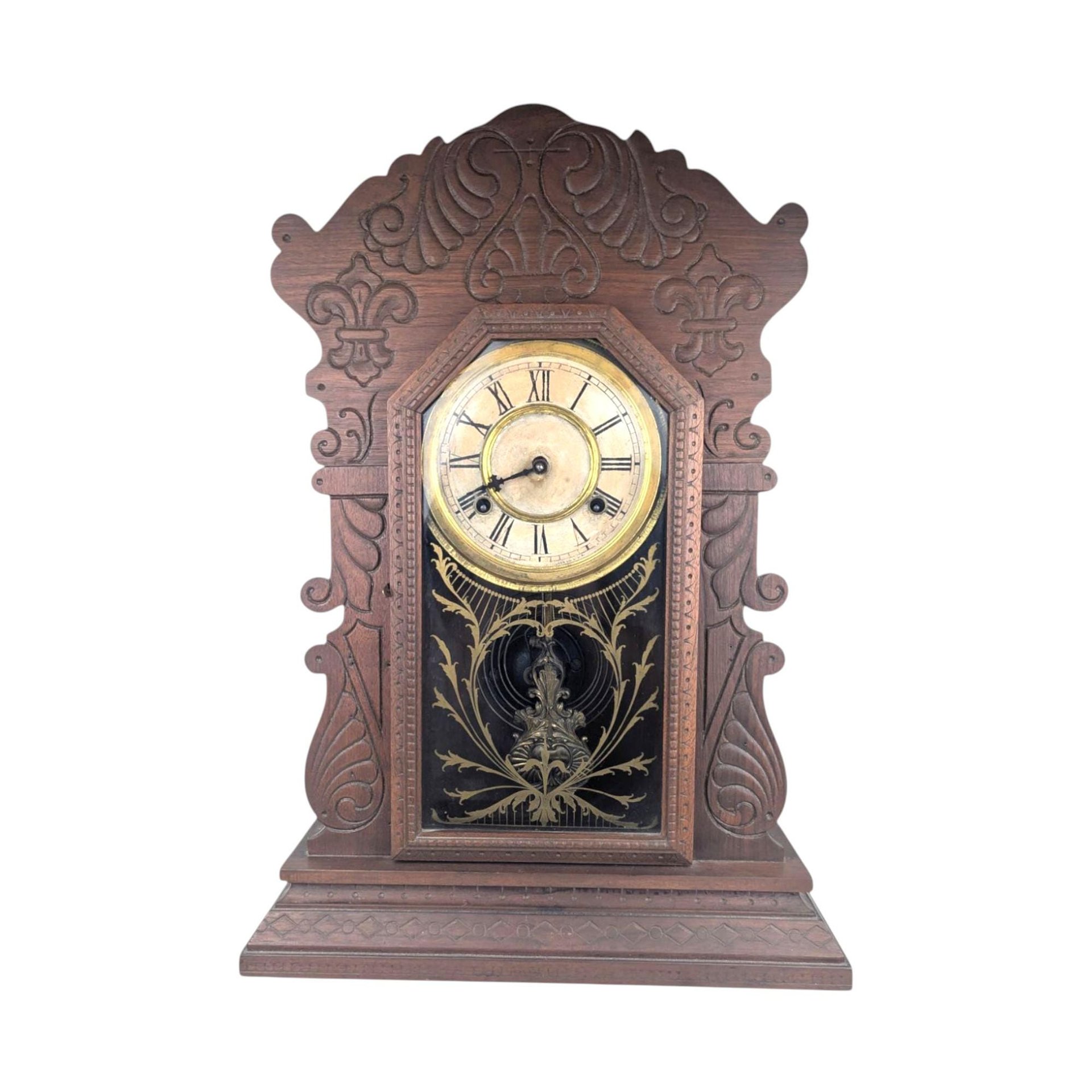 Antique Waterbury Gingerbread Clock: For Parts/Repair