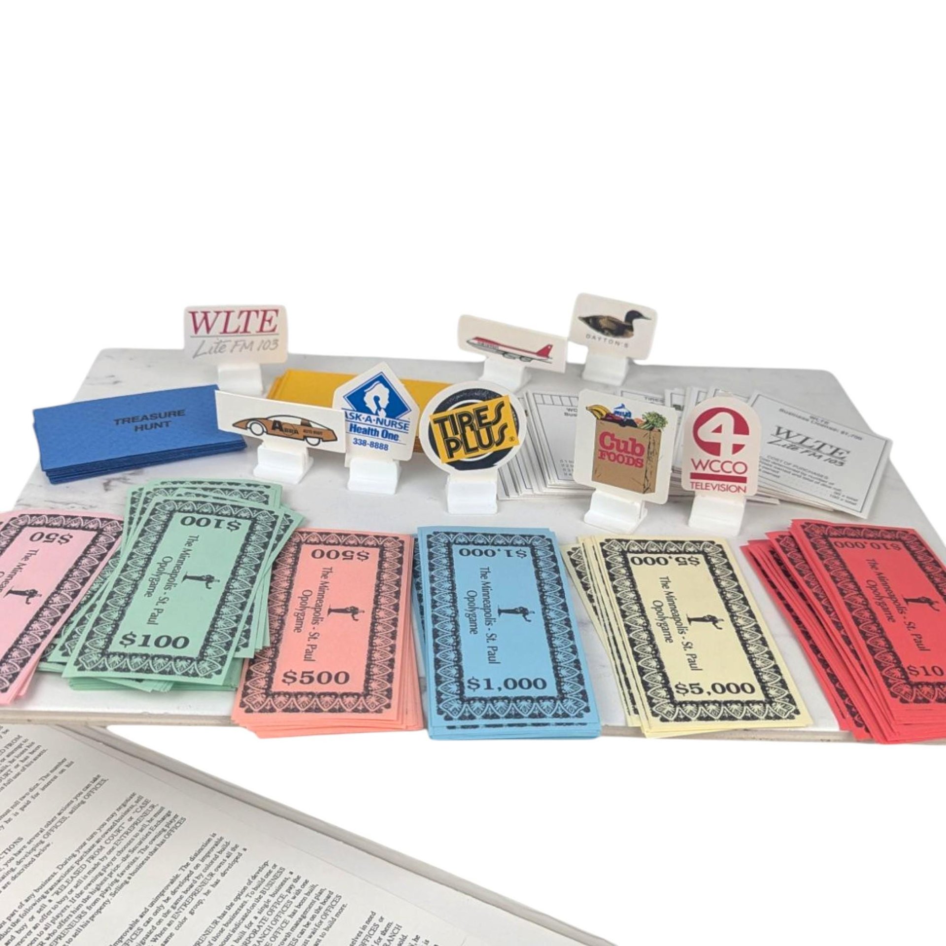 Vintage 1990 Mpls St Paul Opoly Game: Nationalopoly Twin Cities Edition