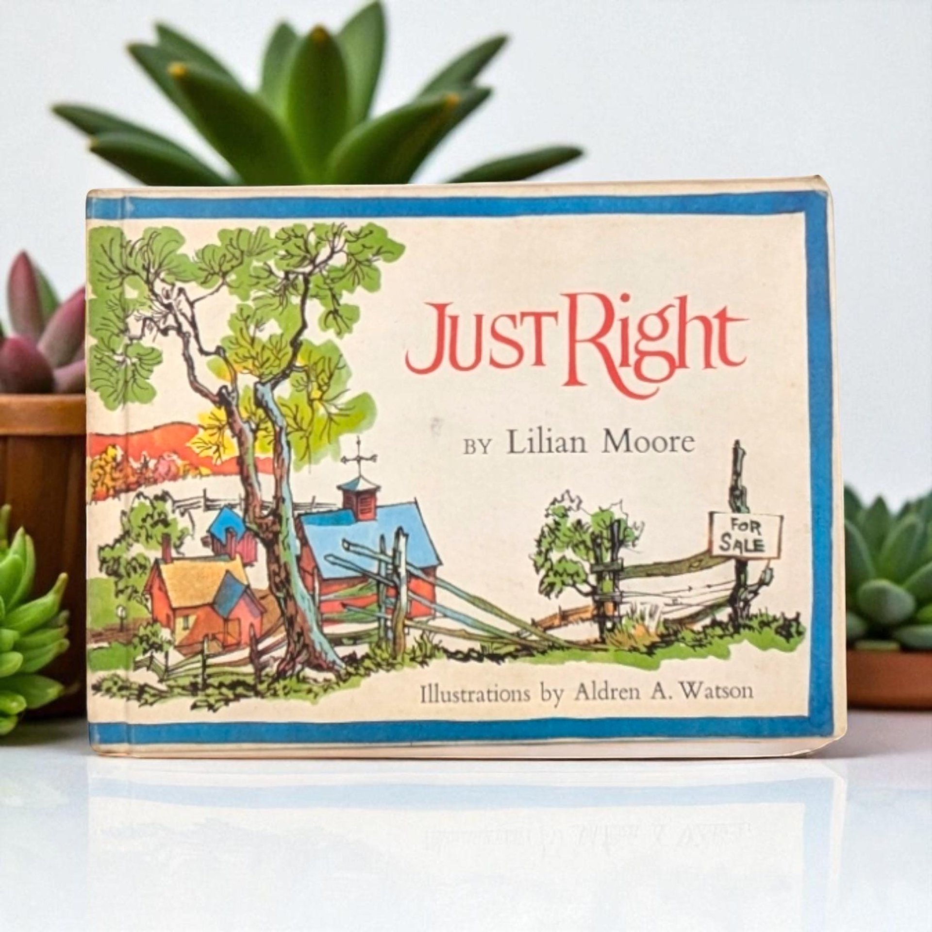 Vintage 1968 Children's Book: Just Right by Lilian Moore, Illustrated