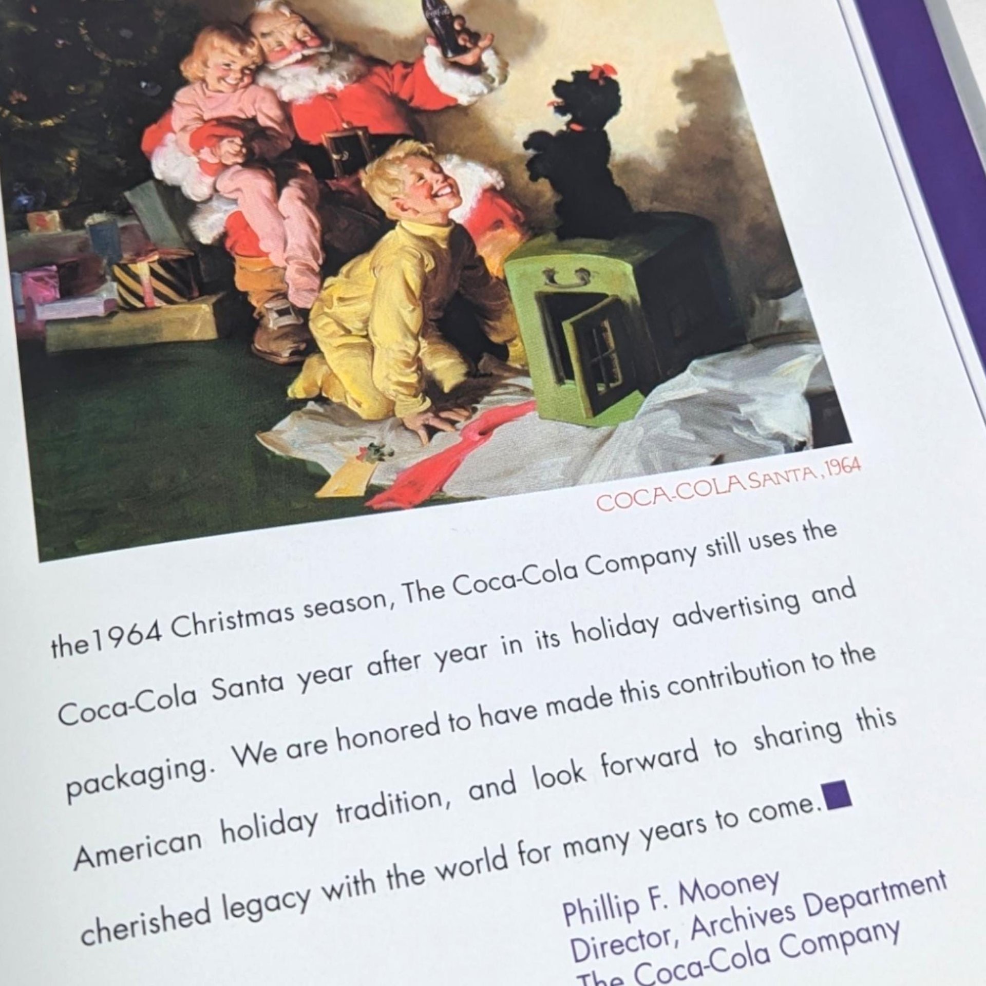 Coca-Cola Santa 'Twas the Night Before Christmas Book: 2001 Vintage Holiday Decor