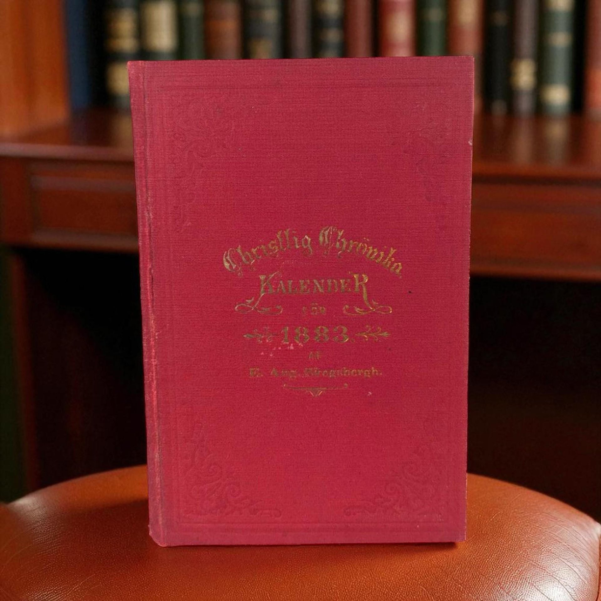 Vintage 1883 Christlig Chrönska Kalender: E. Aug. Skogsbergh Swedish Christian Almanac