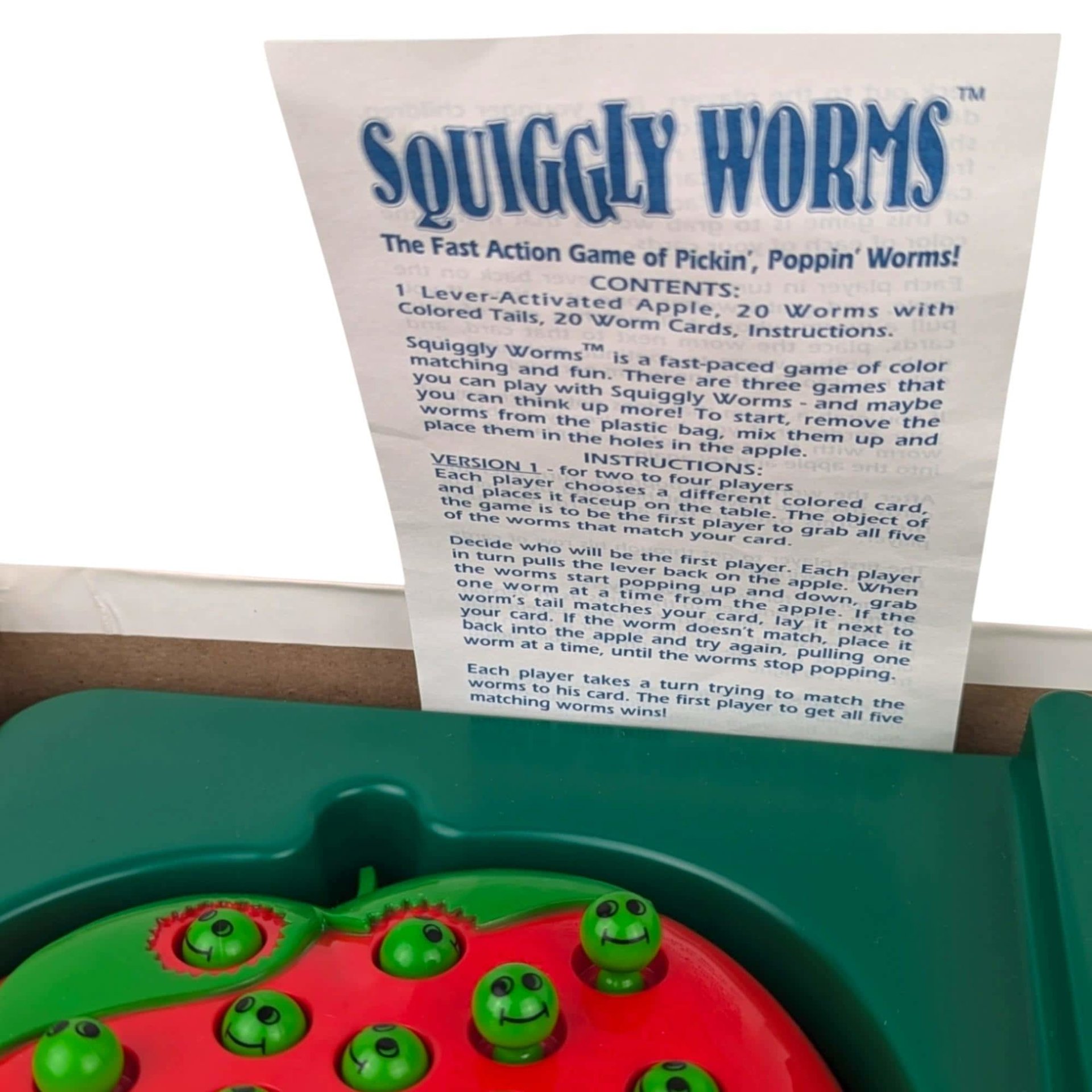 Vintage 1991 Squiggly Worms Game: Golden Complete Kids Board Game