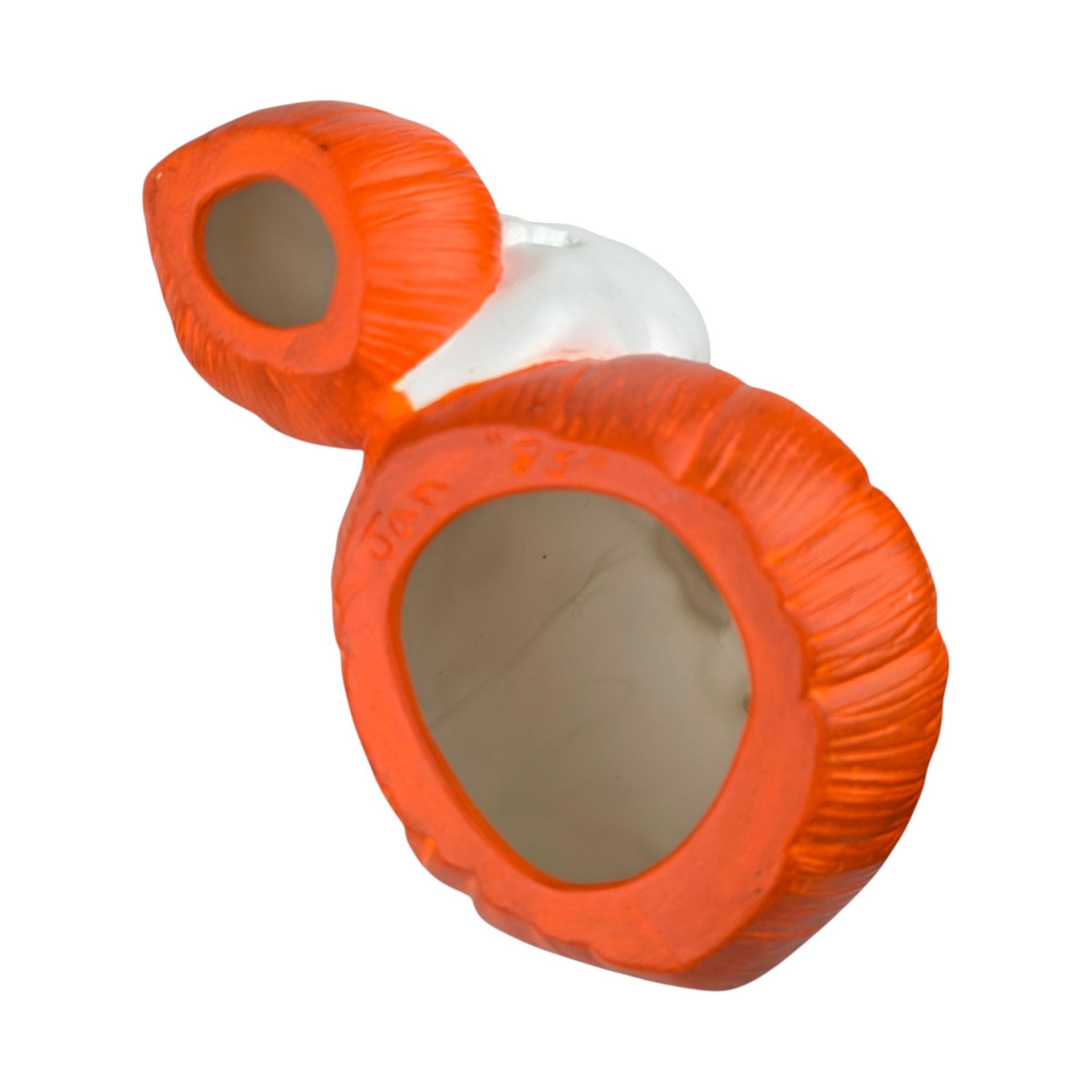 Vintage Hand-Painted Ghost & Jack O'Lantern Figurine: Whimsical Halloween Decor