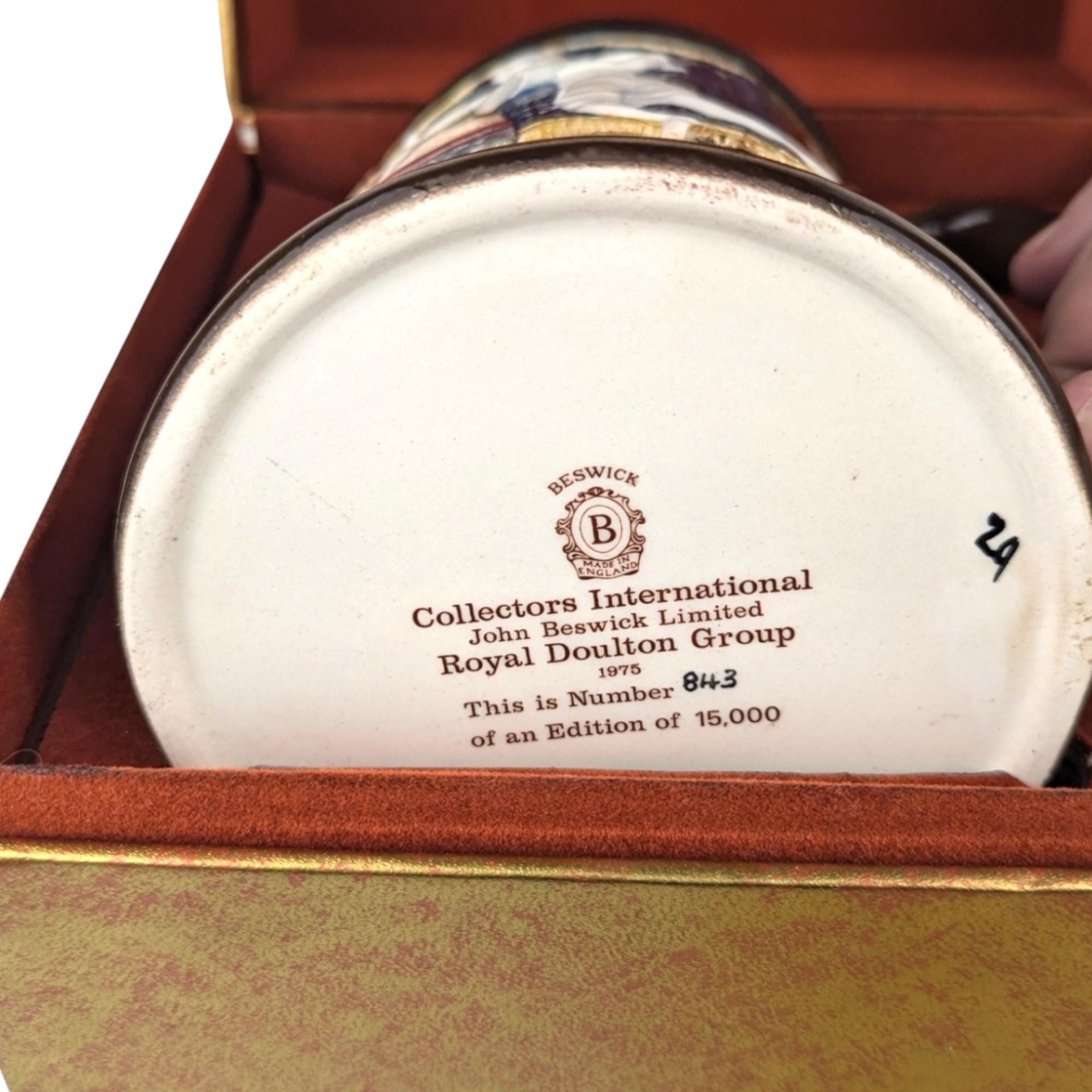 Vintage 1975 Royal Doulton Christmas Carol Tankard: The First Ghost Visits Scrooge