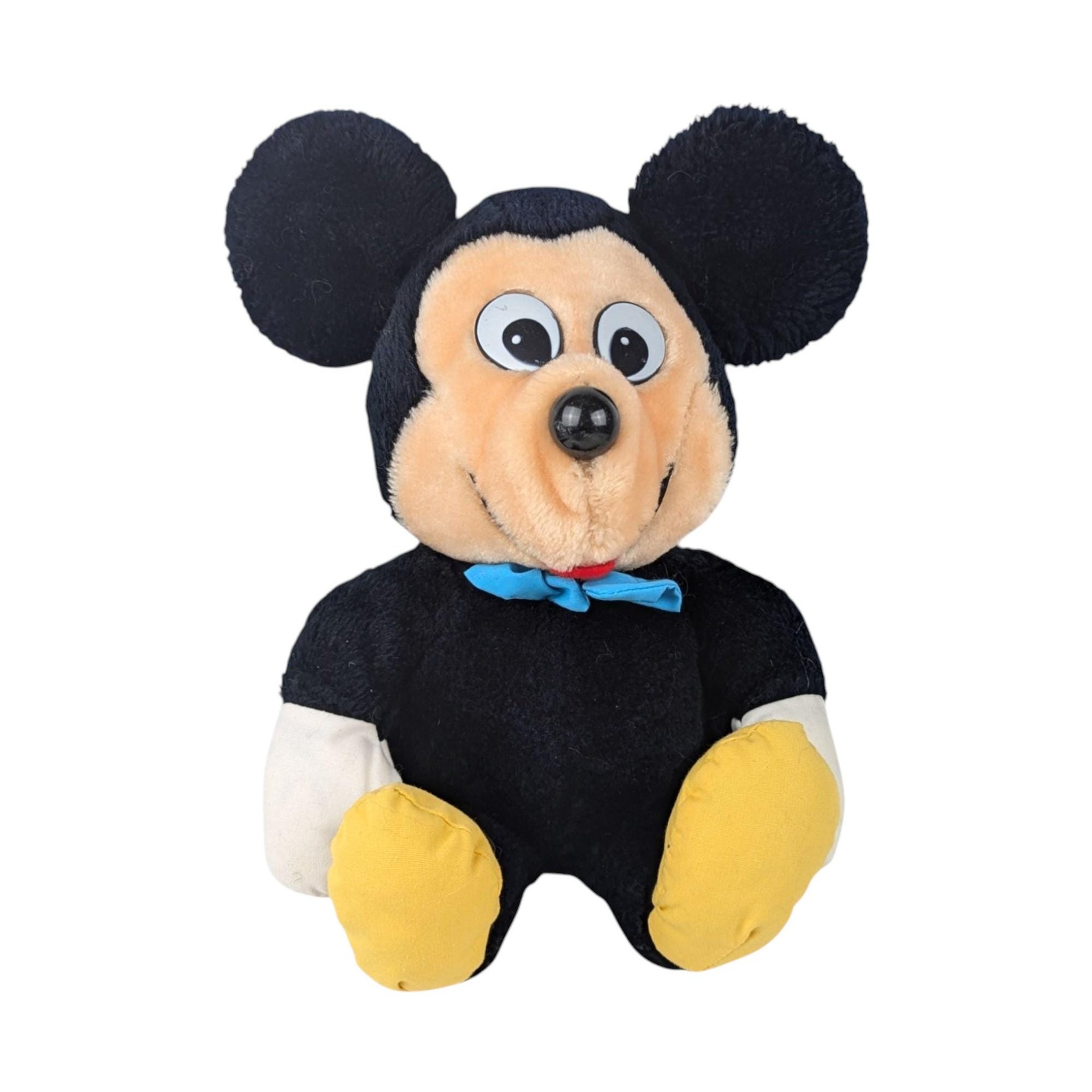 Vintage 1970s Mickey Mouse Plush: Collectible Disney Stuffed Animals