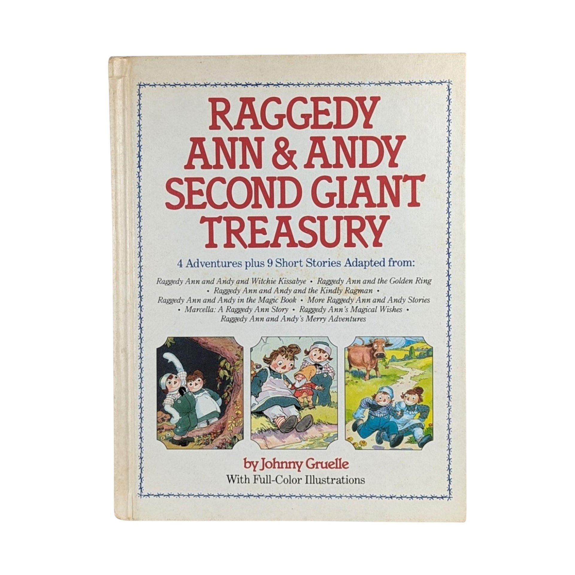 Vintage Raggedy Ann and Andy Book Lot: 1980s Giant Treasury Set
